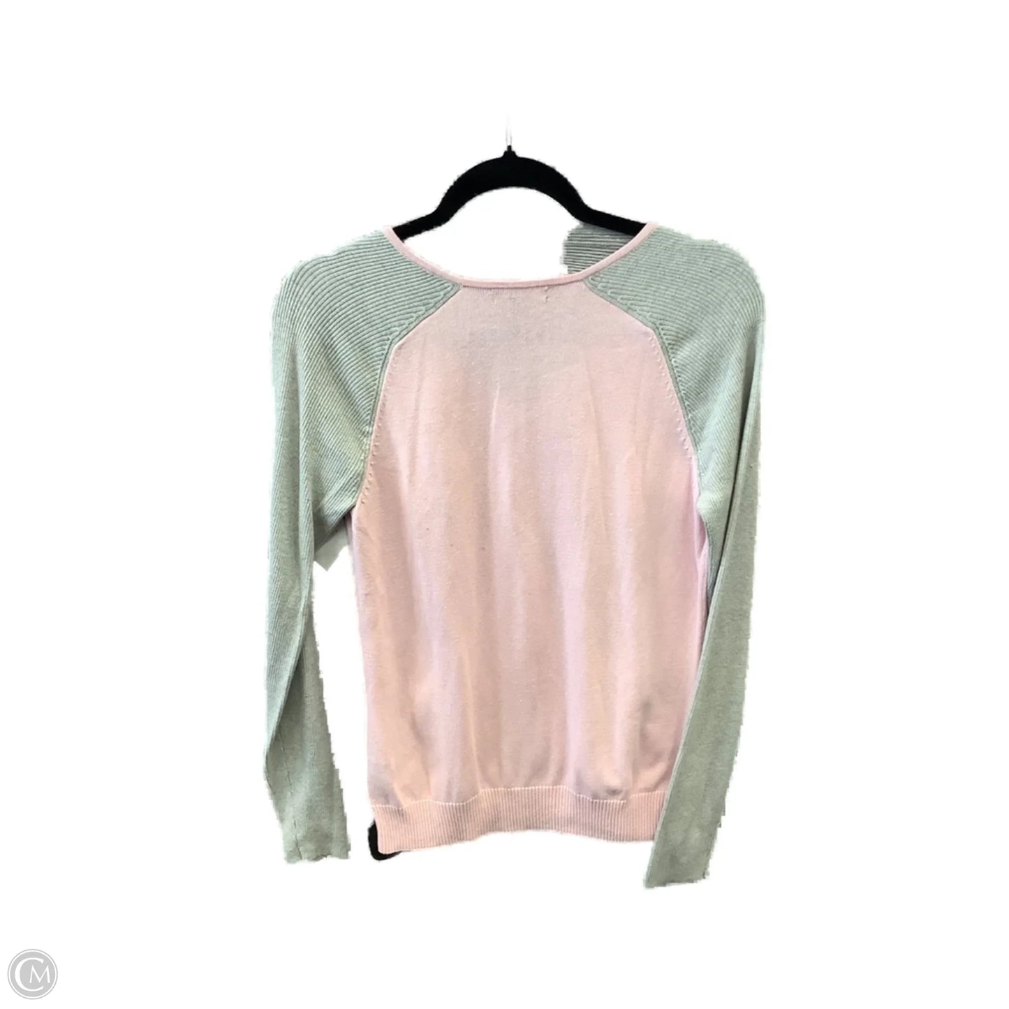 Top Long Sleeve By American Living In Grey & Pink, Size: M