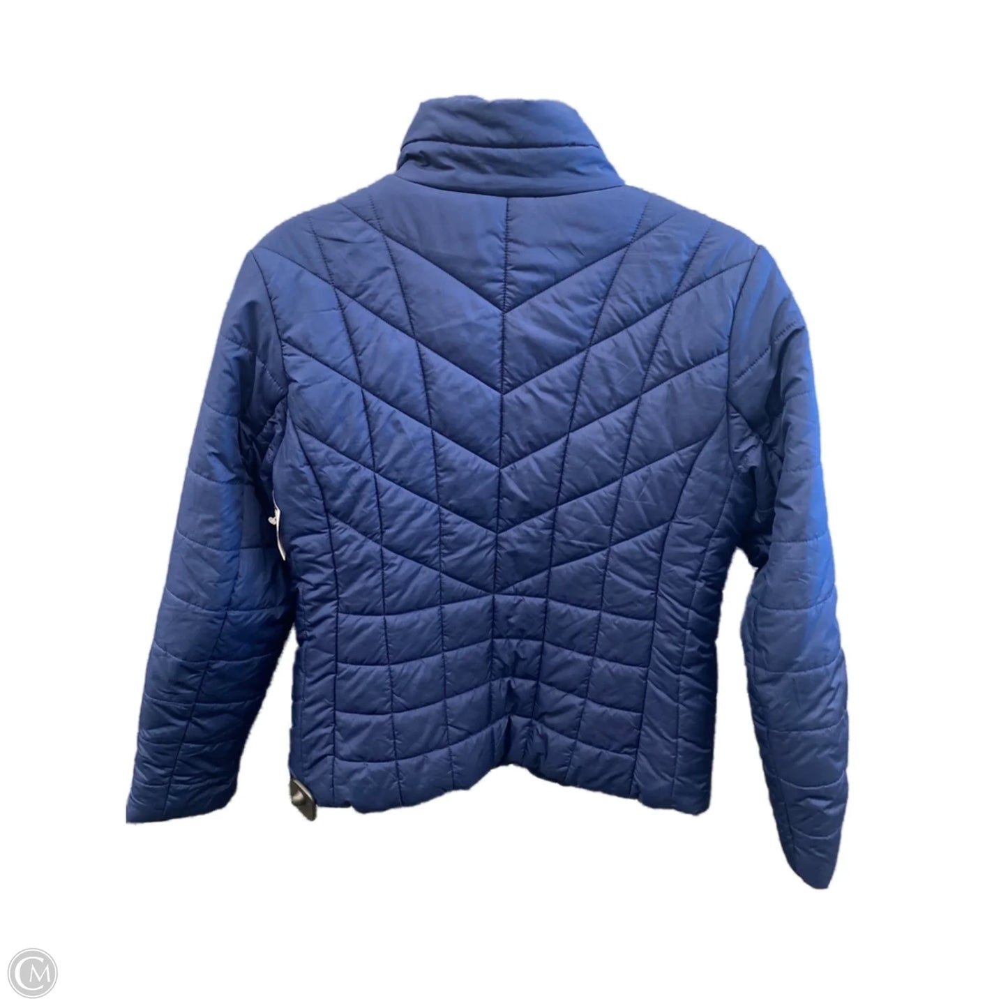 Coat Puffer & Quilted By Simply Styled In Blue, Size: M