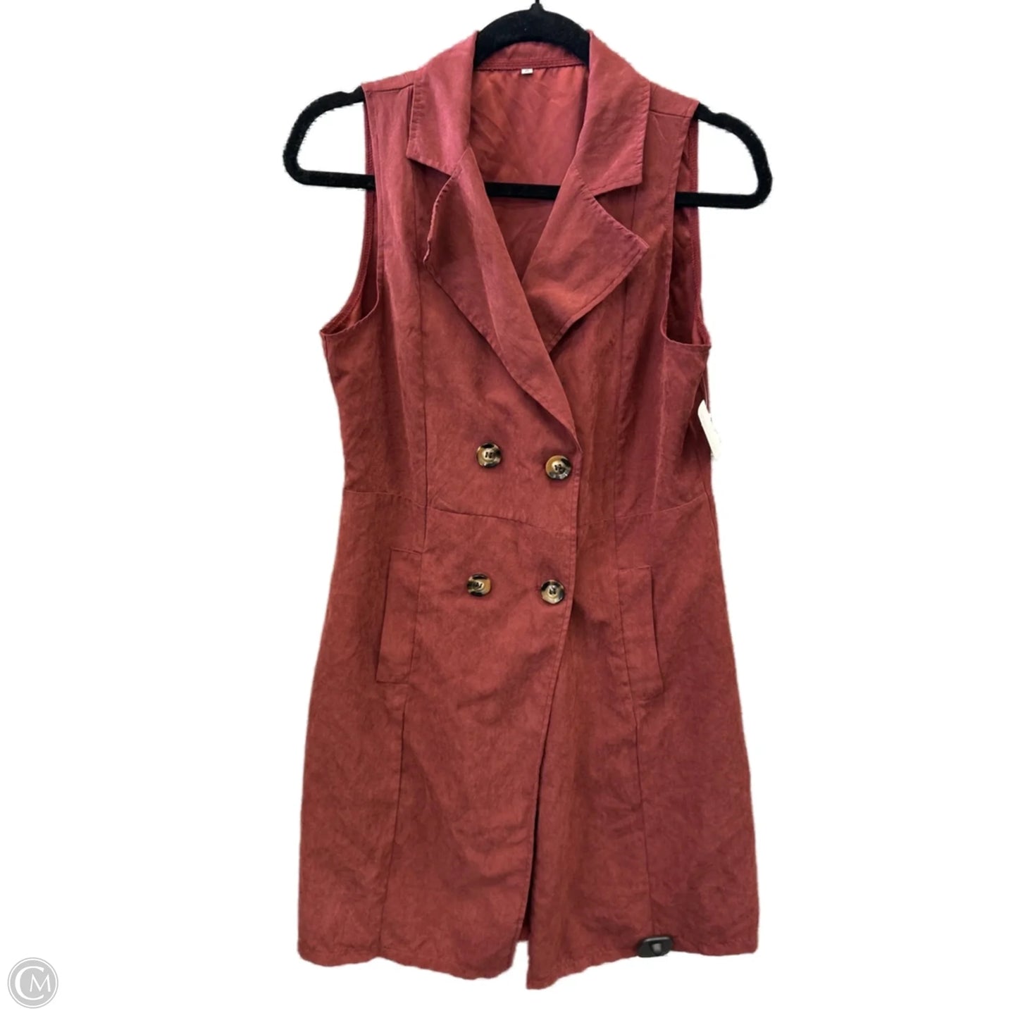 Dress Casual Midi By Clothes Mentor In Maroon, Size: S