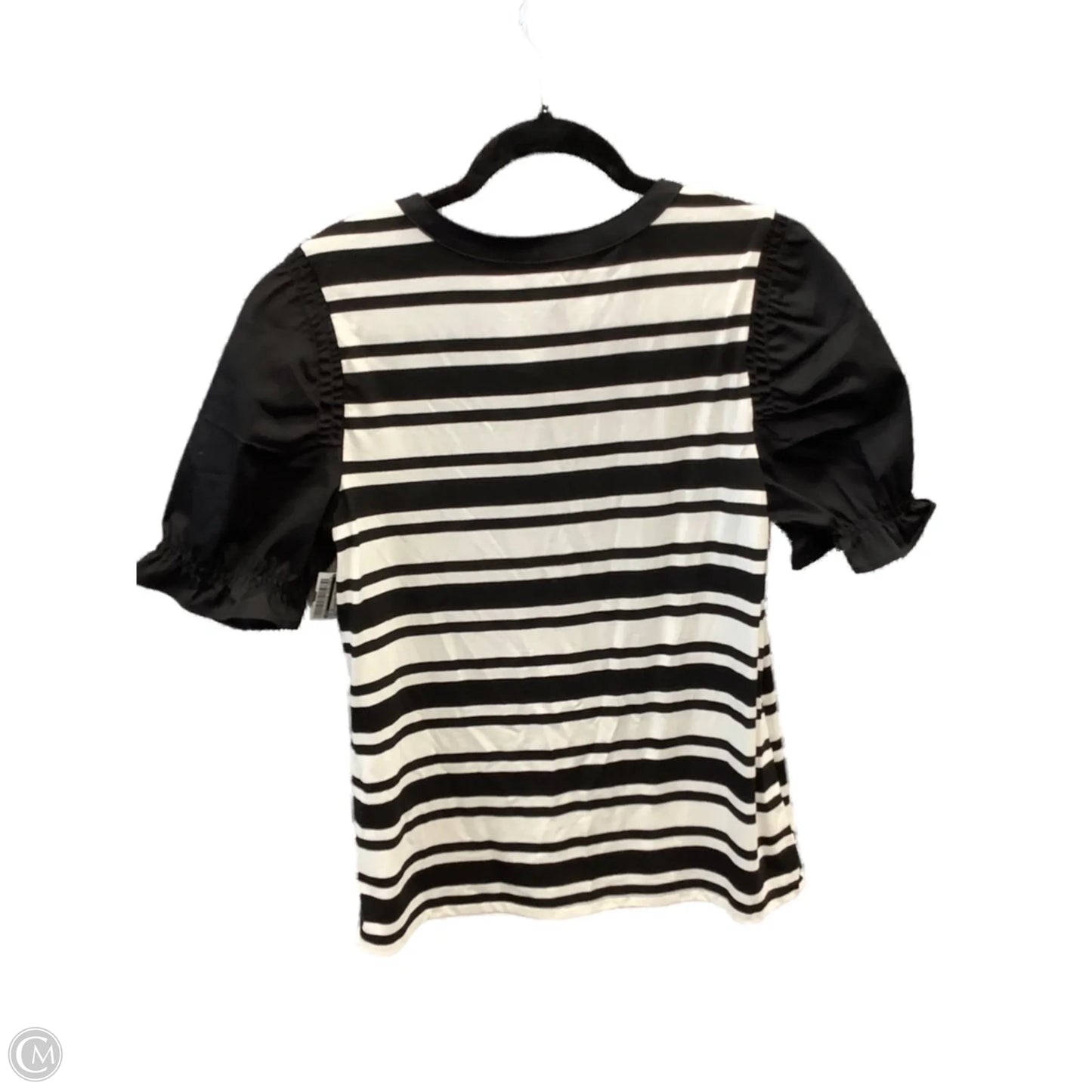 Top Short Sleeve By Cato In Striped Pattern, Size: S