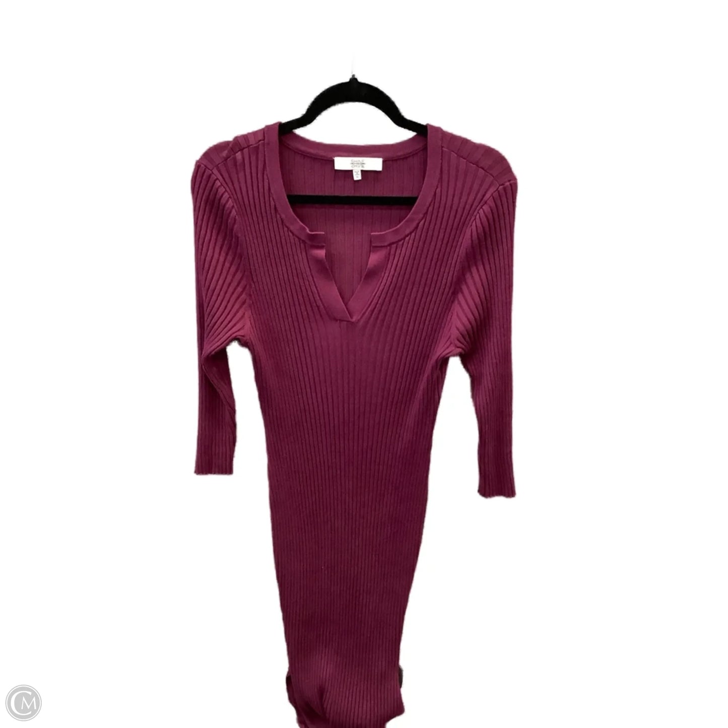 Dress Casual Midi By Clothes Mentor In Purple, Size: Xl