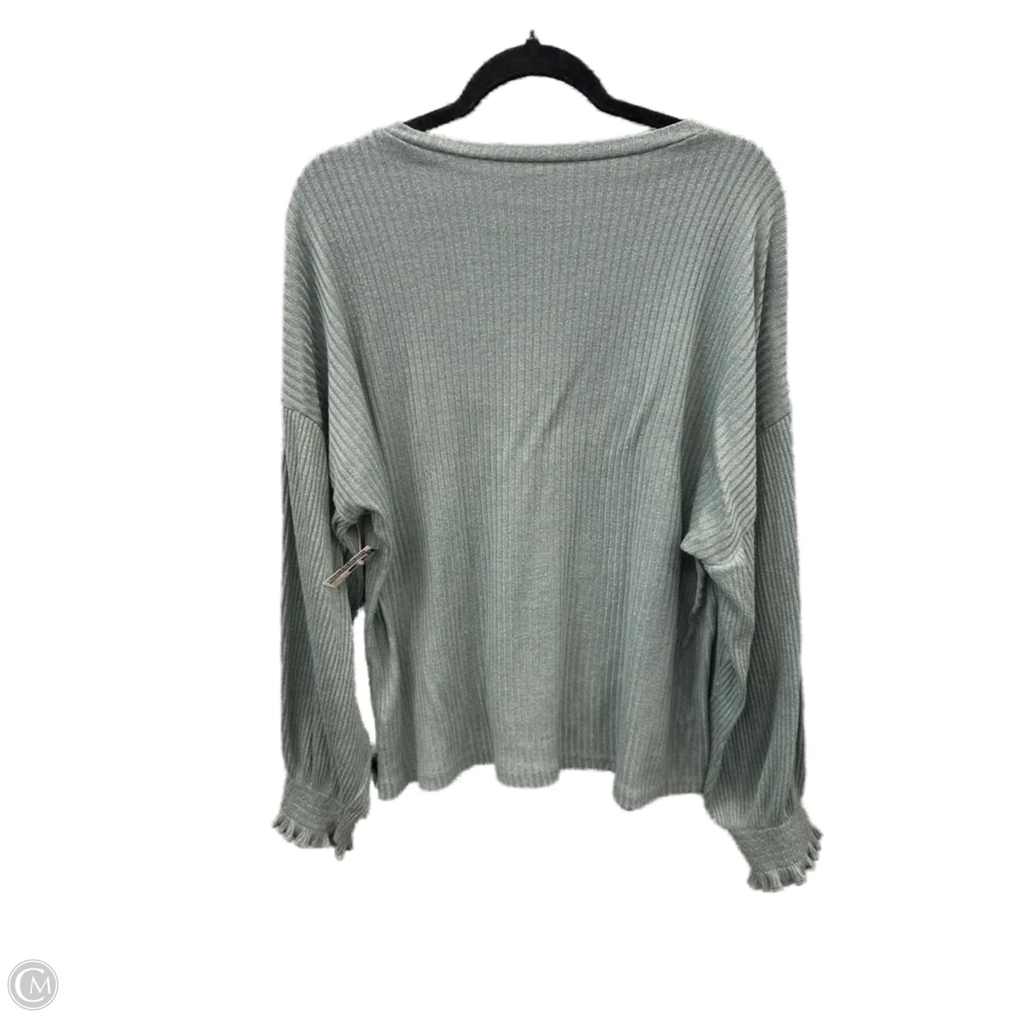 Top Long Sleeve By Shein In Blue, Size: 1x