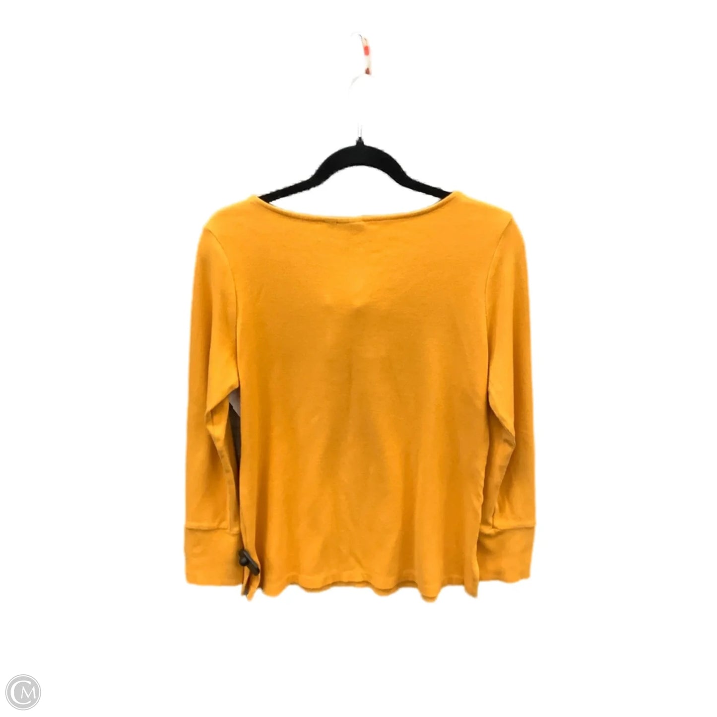 Top Long Sleeve By Rafaella In Yellow, Size: M