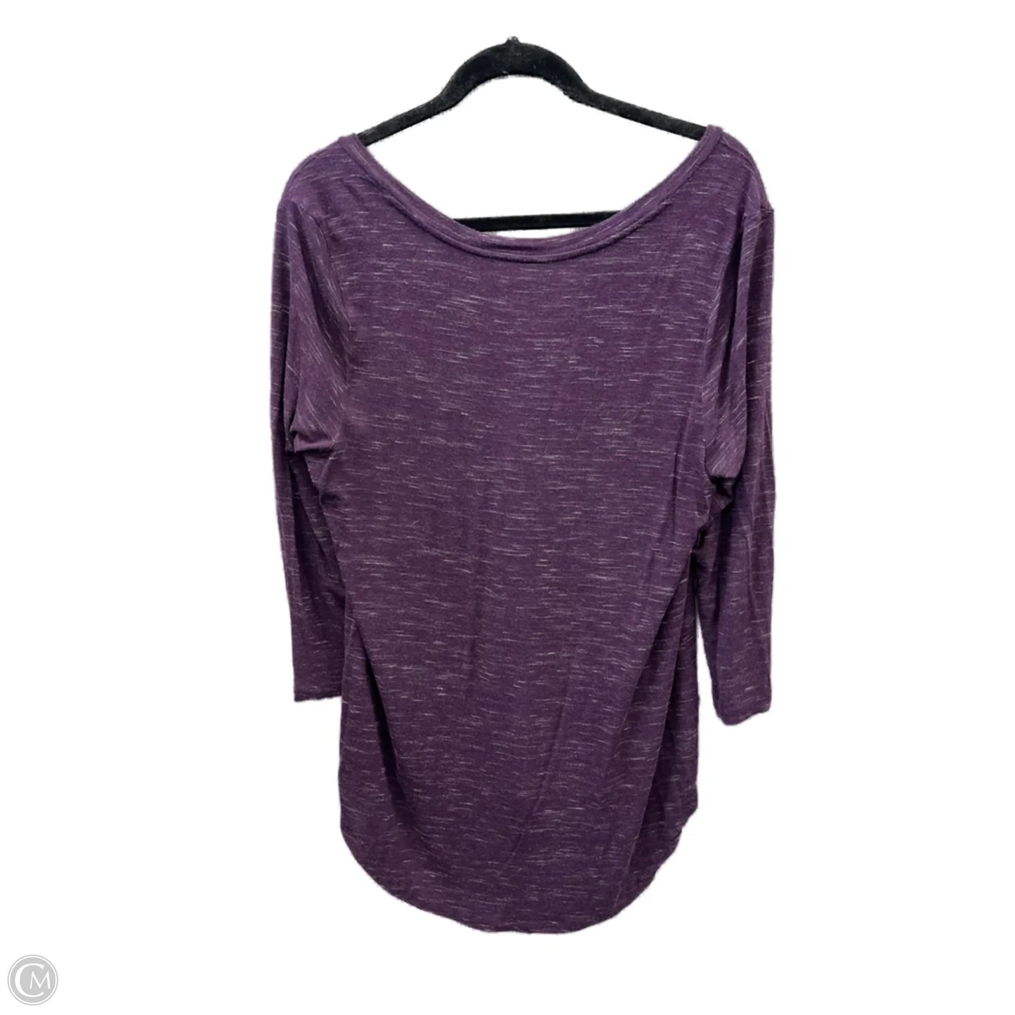 Top Long Sleeve By Merona In Purple, Size: L