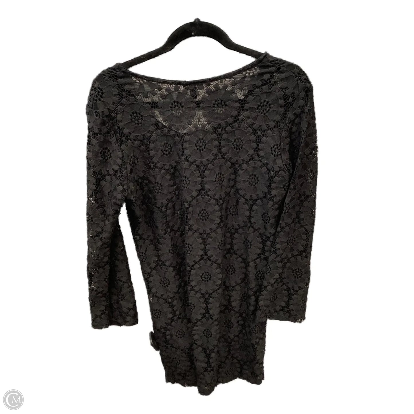 Top Long Sleeve By Clothes Mentor In Black, Size: M
