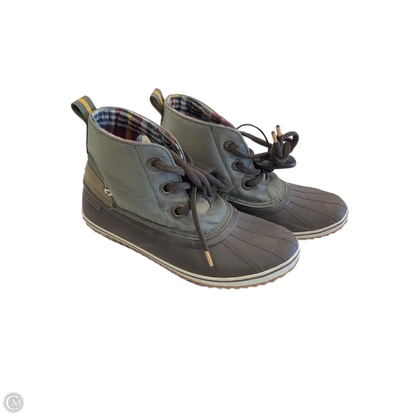 Boots Ankle Flats By Sperry In Brown & Green, Size: 6.5
