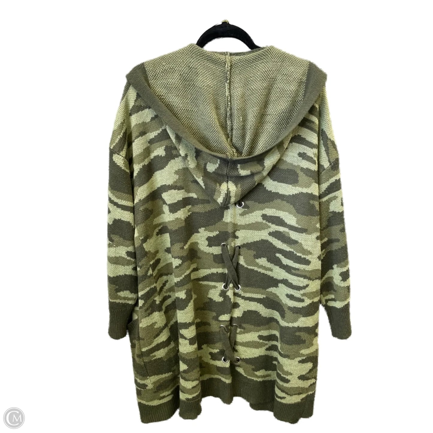 Cardigan By Ultra Flirt In Camouflage Print, Size: 3x