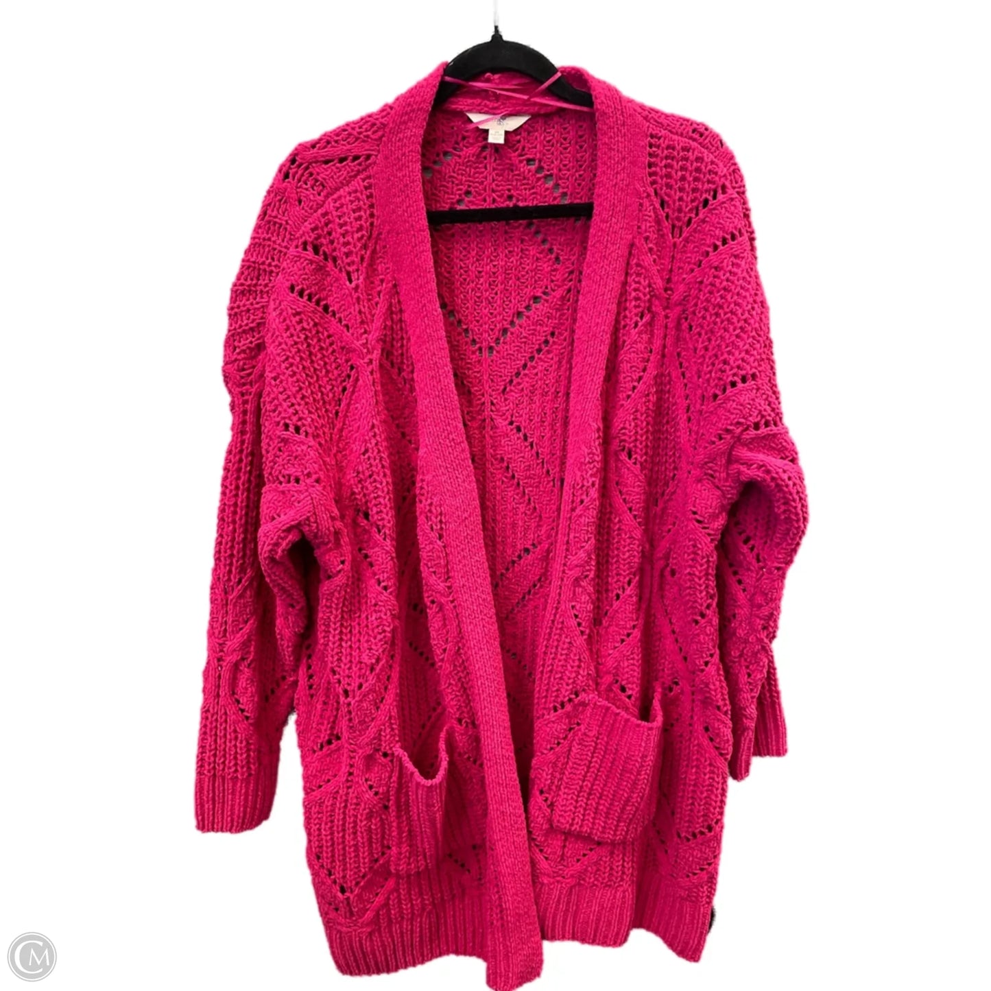 Cardigan By Terra & Sky In Pink, Size: 2x