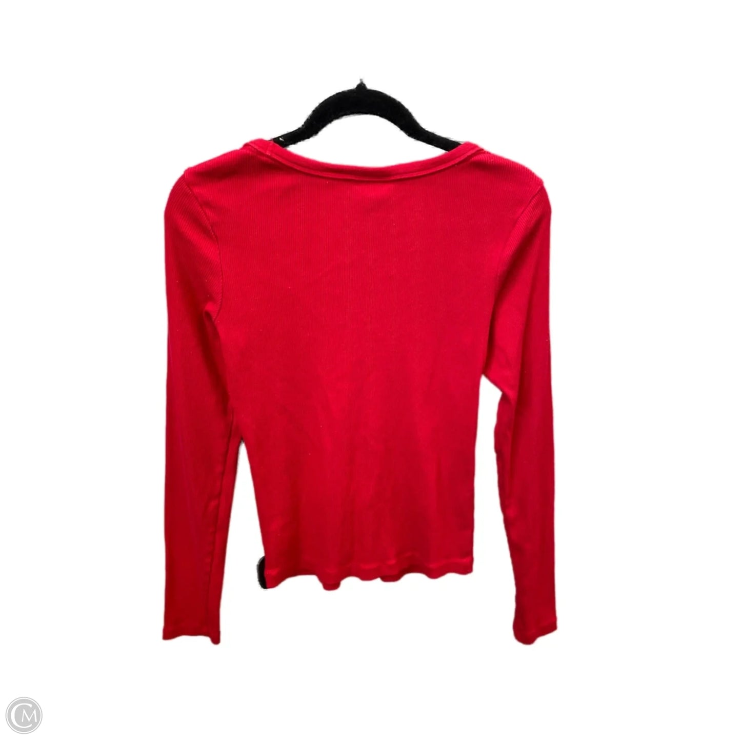 Top Long Sleeve By Universal Thread In Red, Size: M