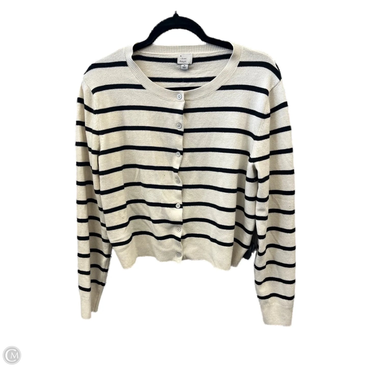 Cardigan By A New Day In Striped Pattern, Size: M