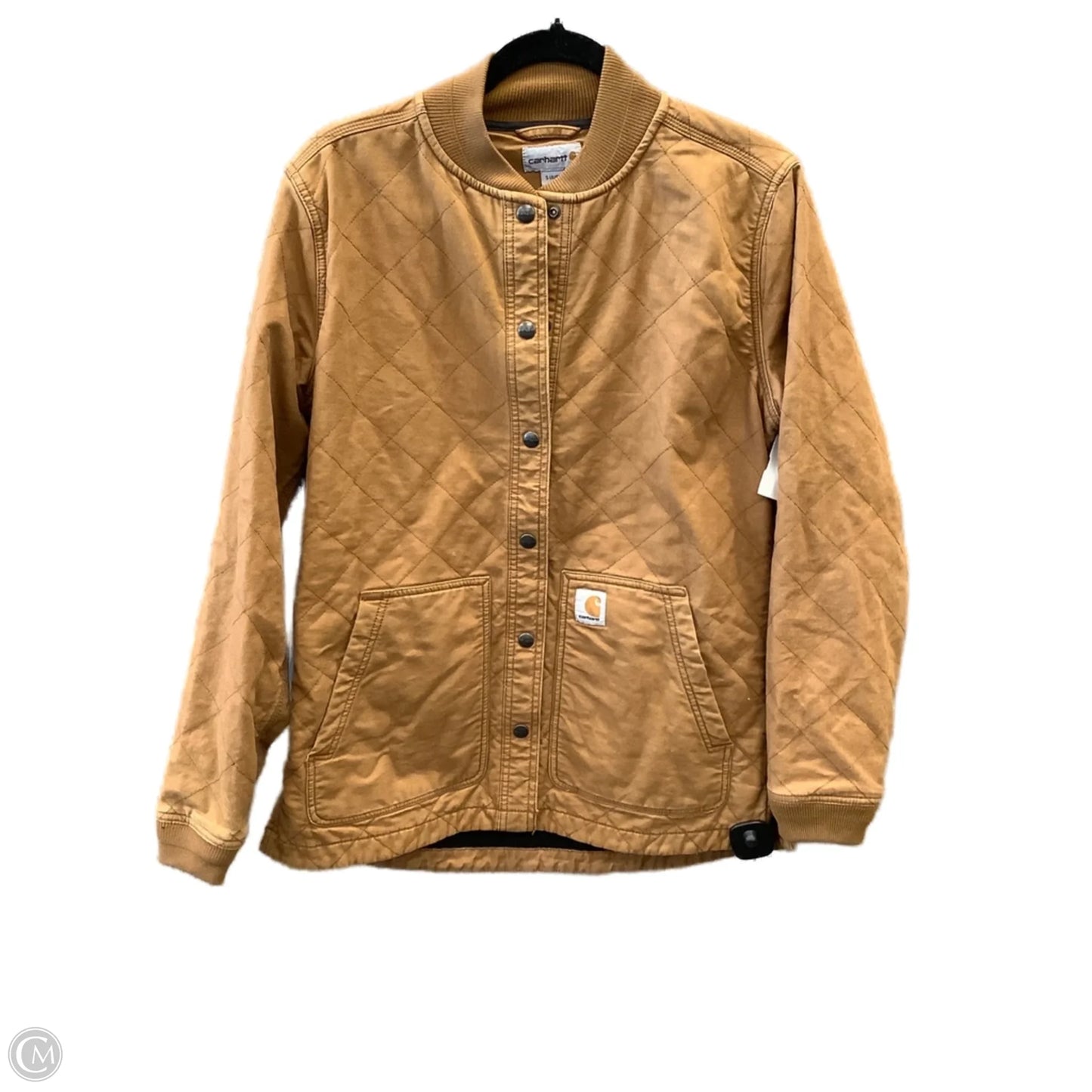 Jacket Puffer & Quilted By Carhartt In Tan, Size: S