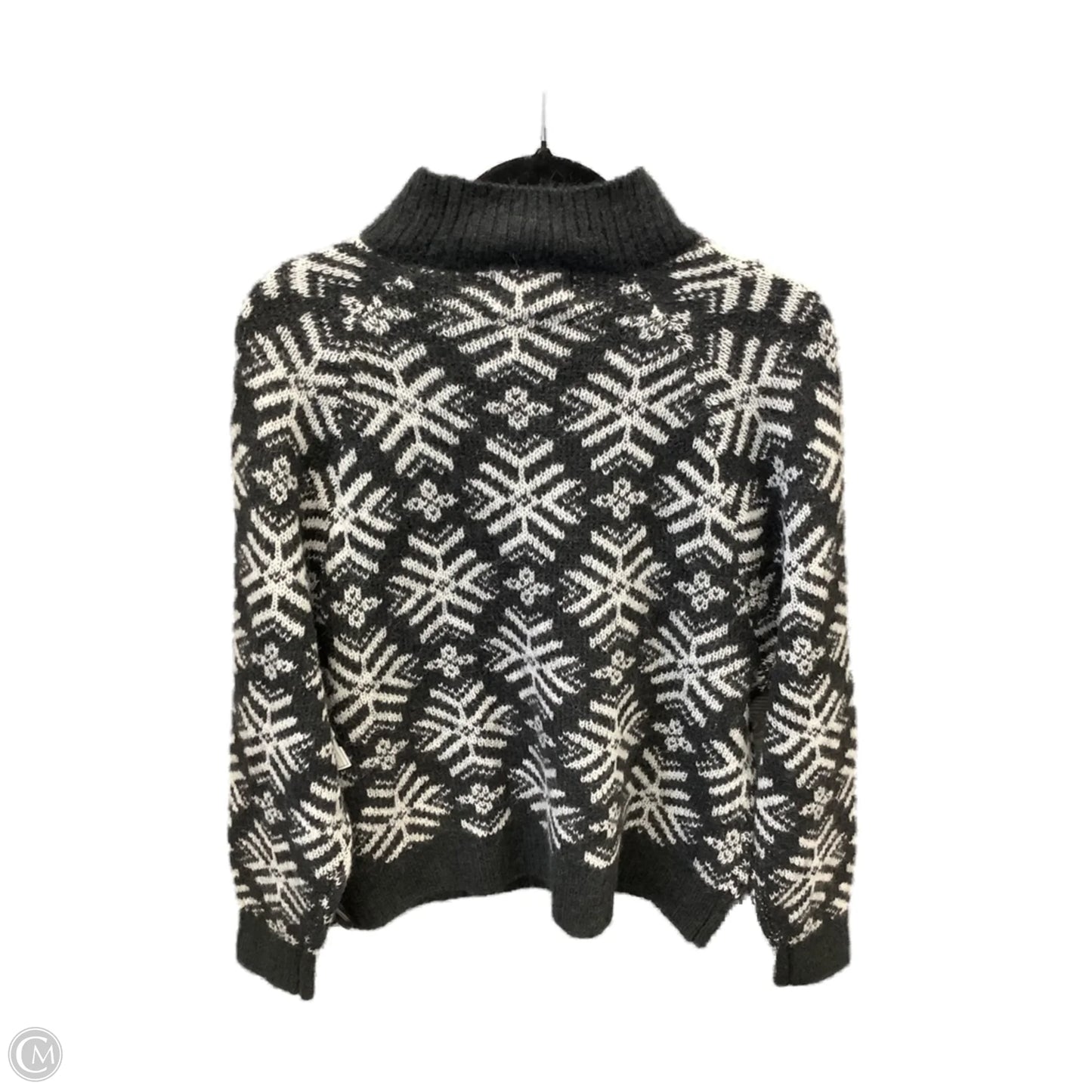 Sweater By Old Navy In Grey & White, Size: M