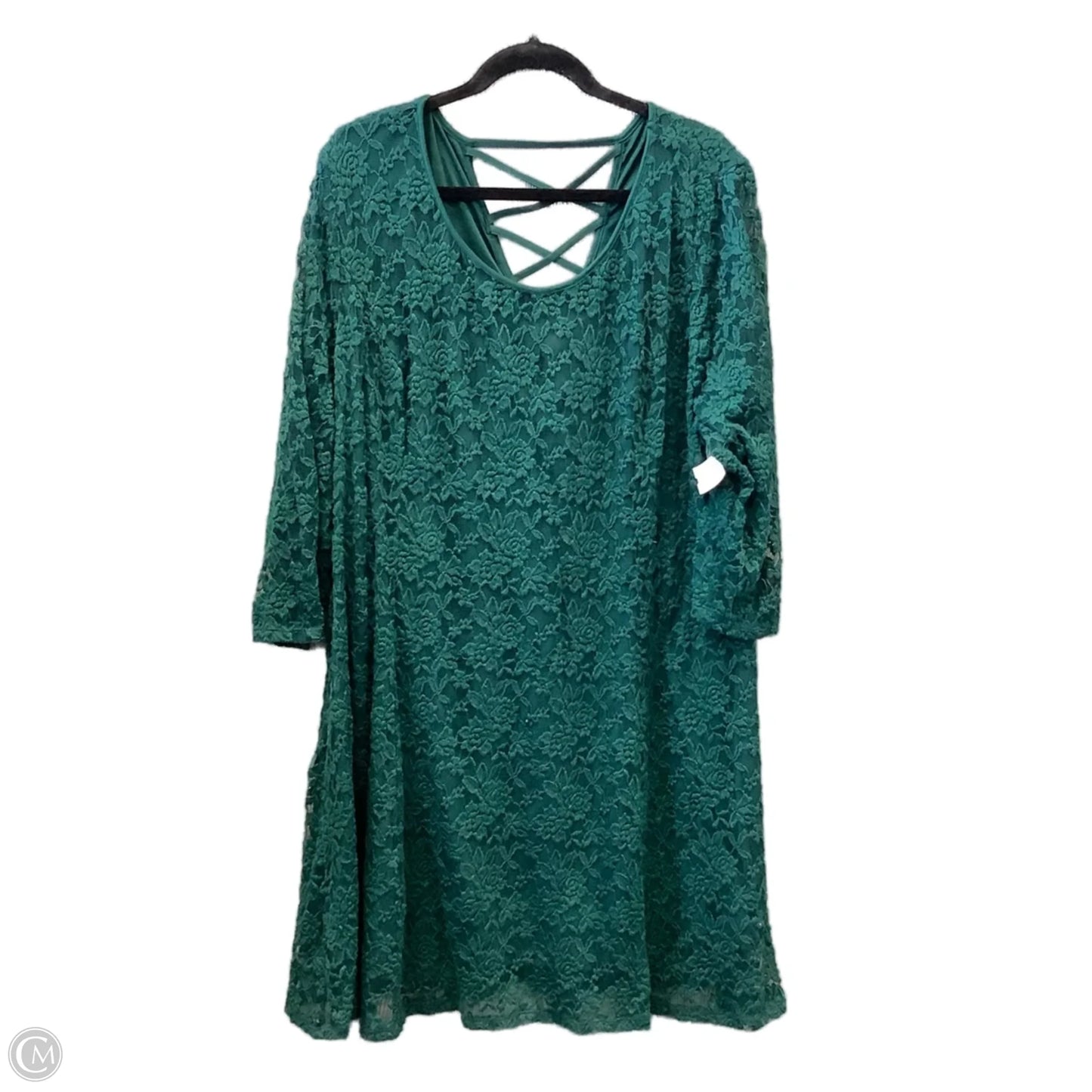 Dress Casual Midi By Maurices In Green, Size: 3x