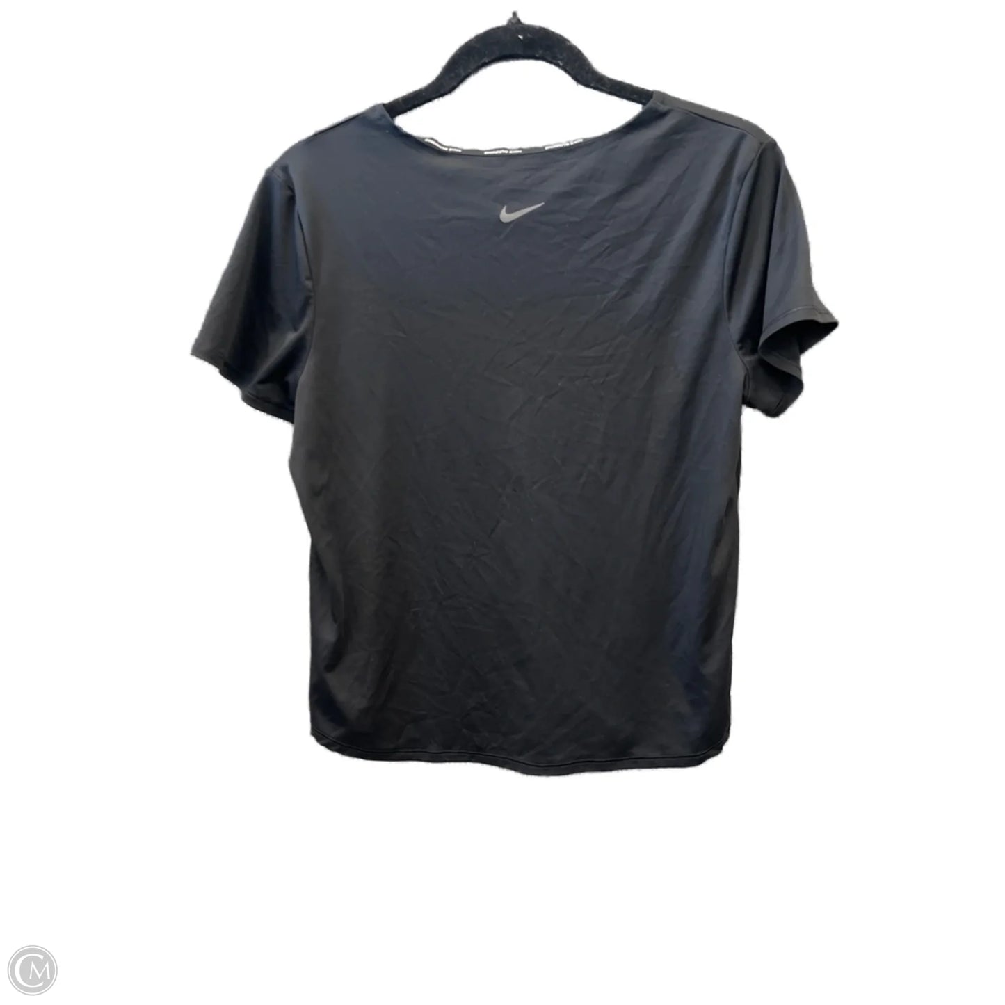 Athletic Top Short Sleeve By Nike Apparel In Black, Size: M