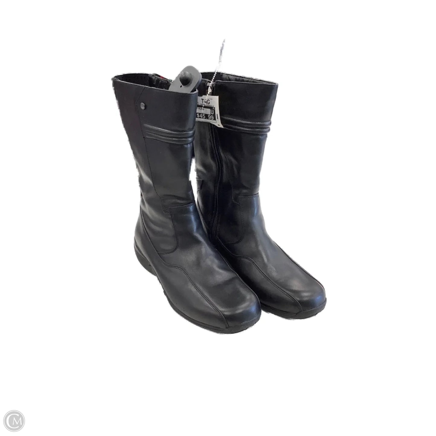 Boots Mid-calf Flats By Blondo In Black, Size: 9