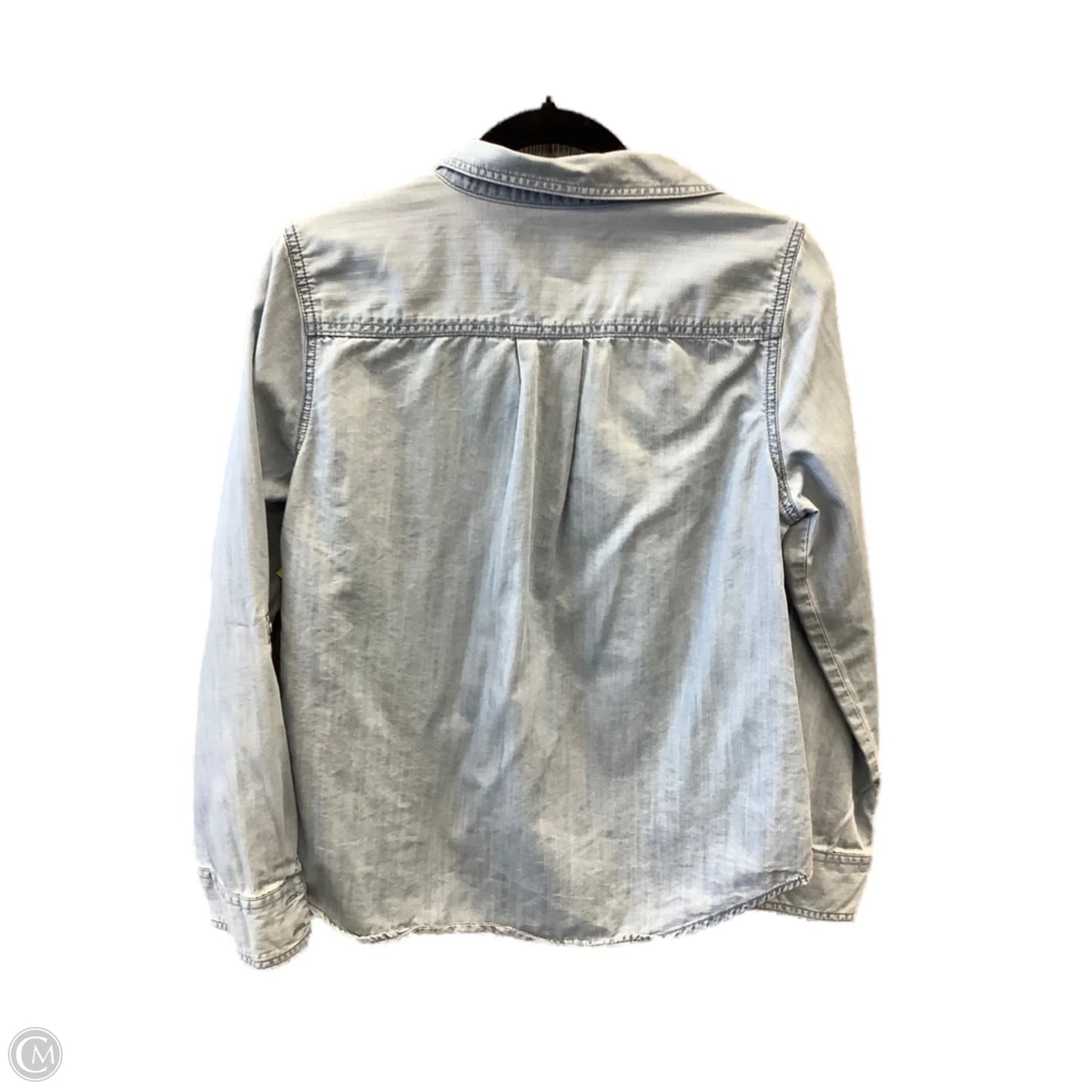 Top Long Sleeve By St Johns Bay In Blue, Size: Mp