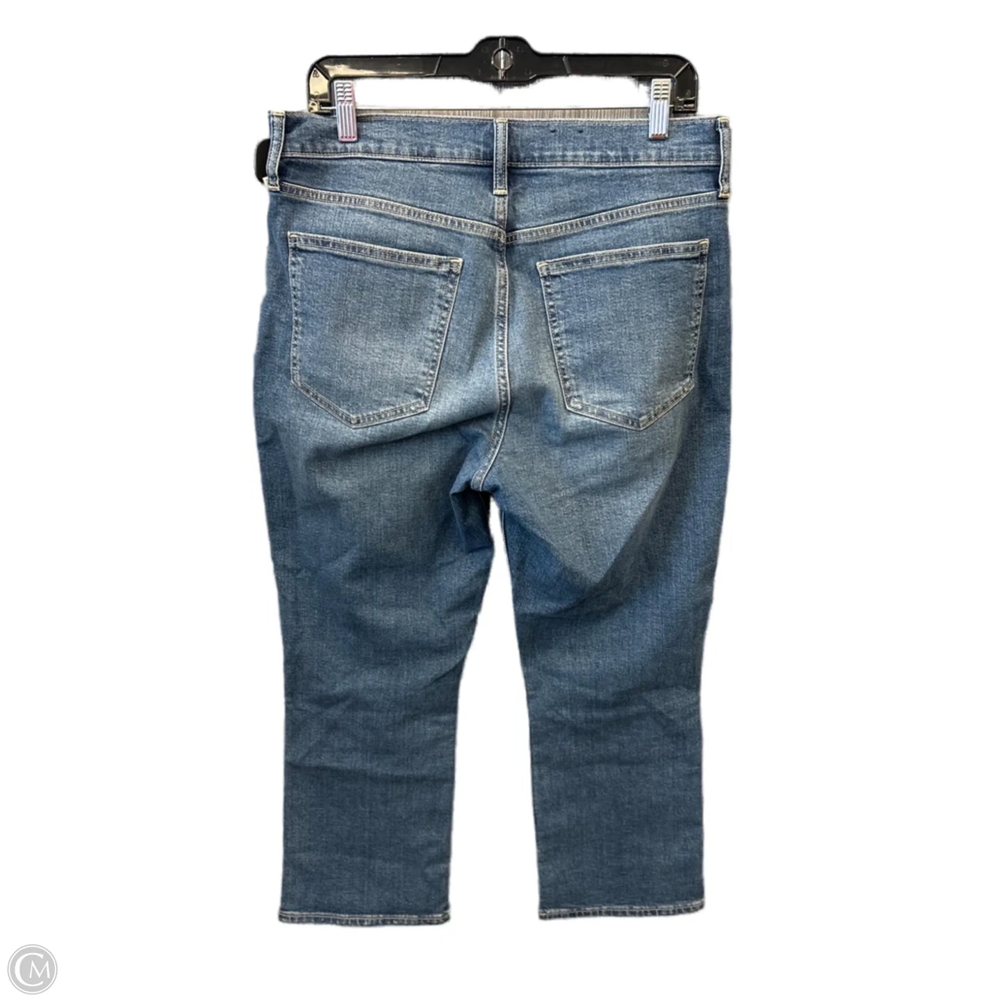 Jeans Straight By Gap In Blue Denim, Size: 12