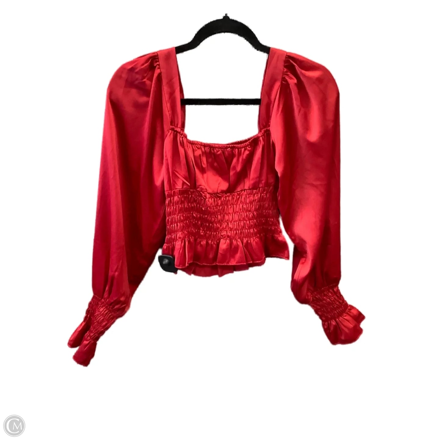 Blouse Long Sleeve By Hyfve In Red, Size: M