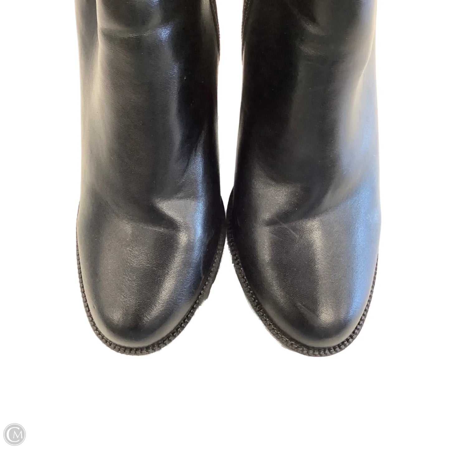 Boots Ankle Heels By Top Moda In Black, Size: 7