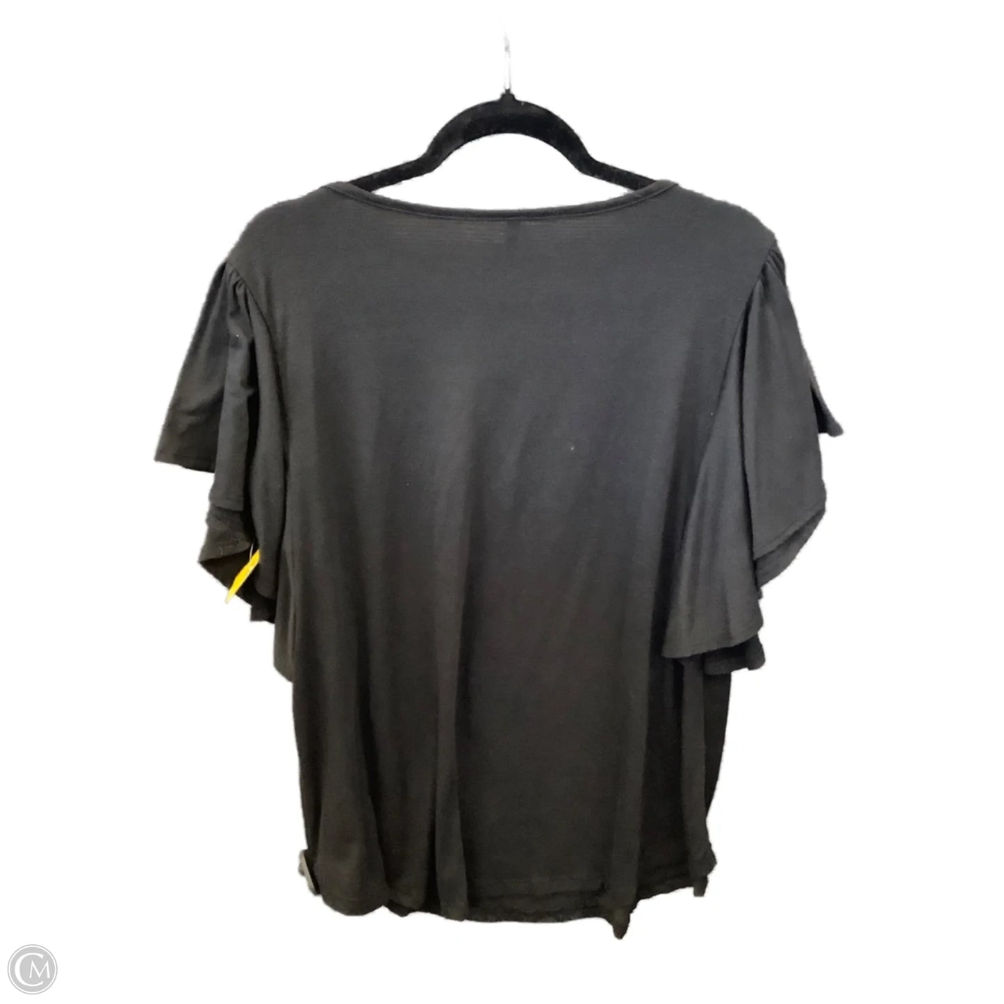 Top Short Sleeve By Clothes Mentor In Black, Size: 3x