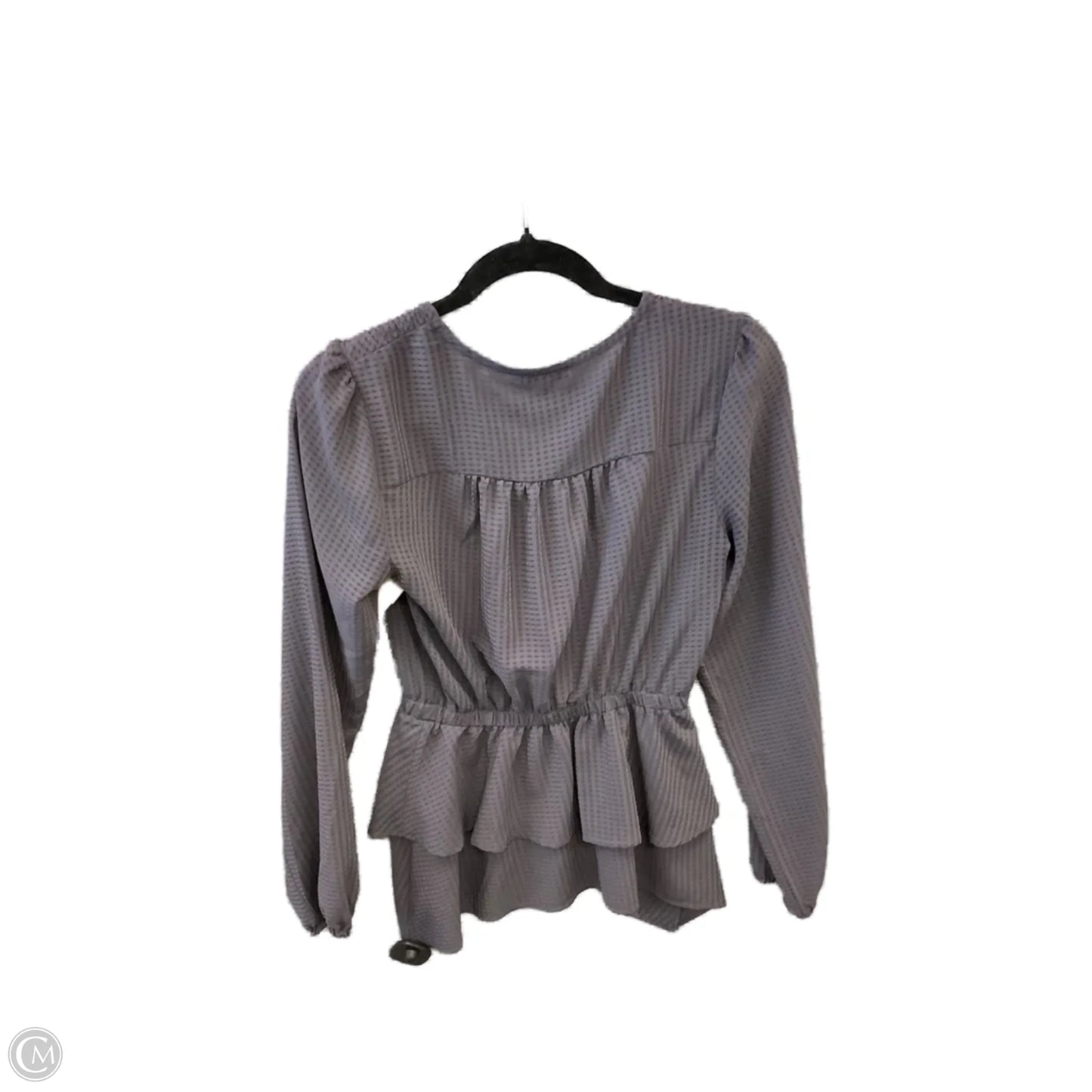 Blouse Long Sleeve By Limited In Purple, Size: Xs