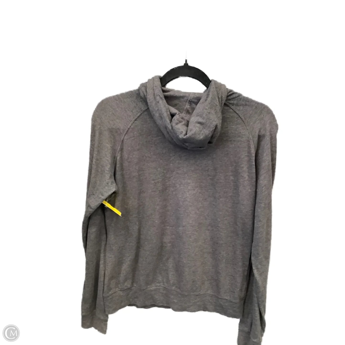 Athletic Top Long Sleeve Hoodie By Nike Apparel In Grey, Size: L