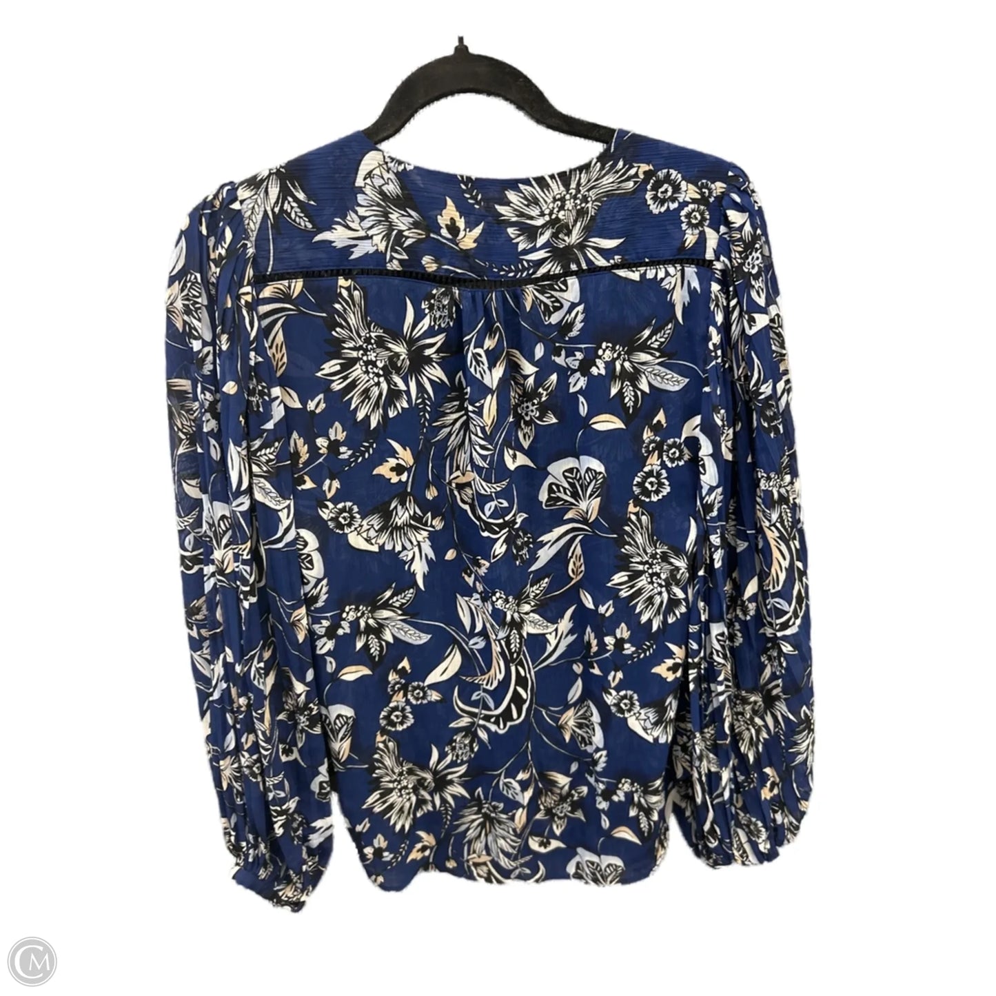 Top Long Sleeve By White House Black Market In Blue, Size: Xs