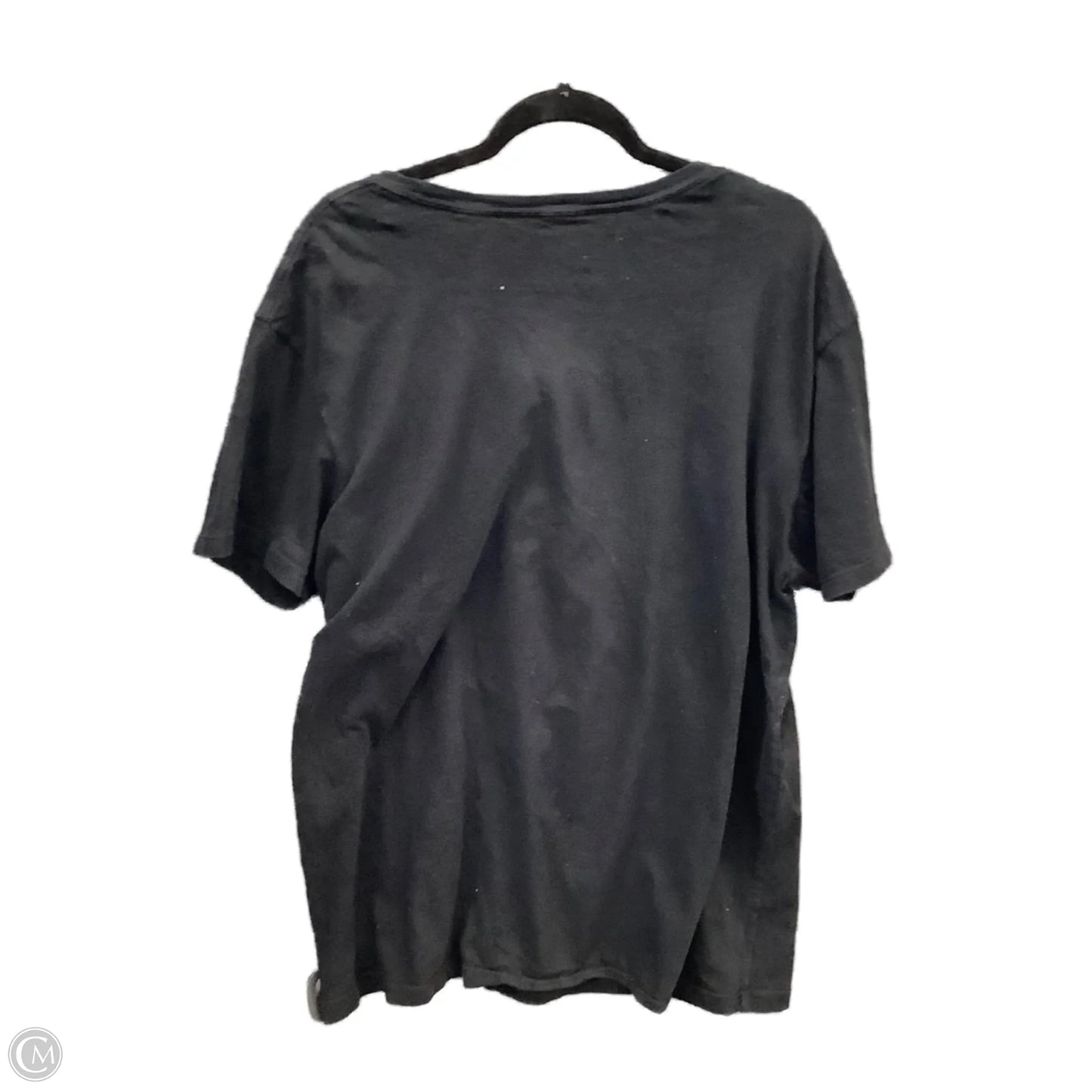 Top Short Sleeve By Clothes Mentor In Black, Size: Xl