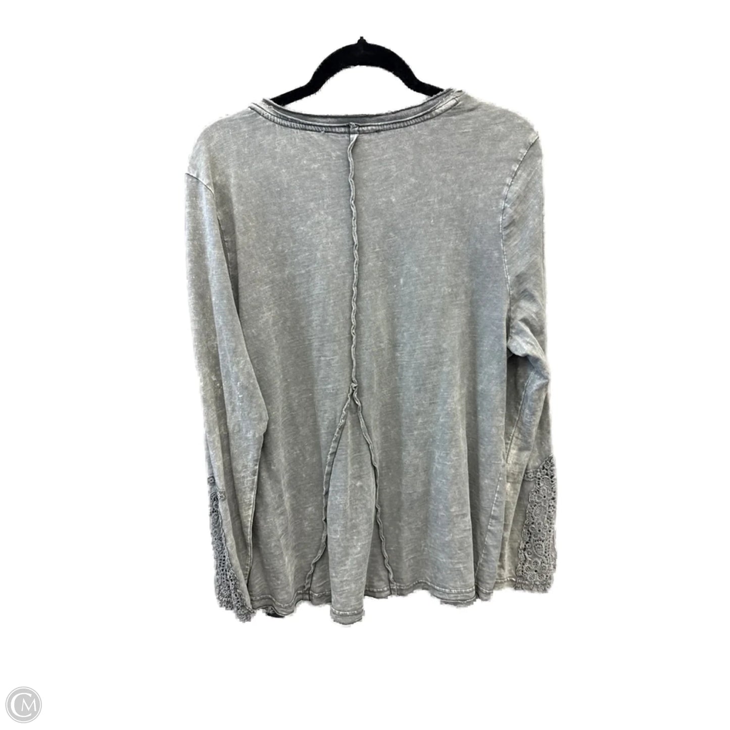 Top Long Sleeve By Soft Surroundings In Grey, Size: Xl
