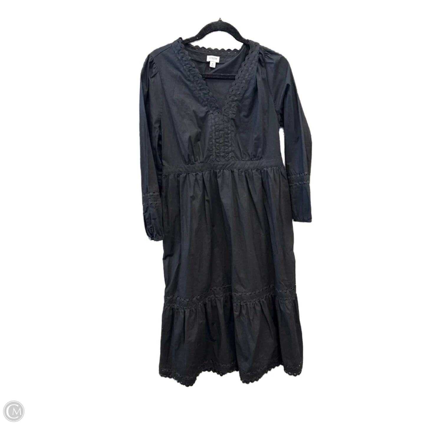 Dress Casual Maxi By J. Crew In Black, Size: M