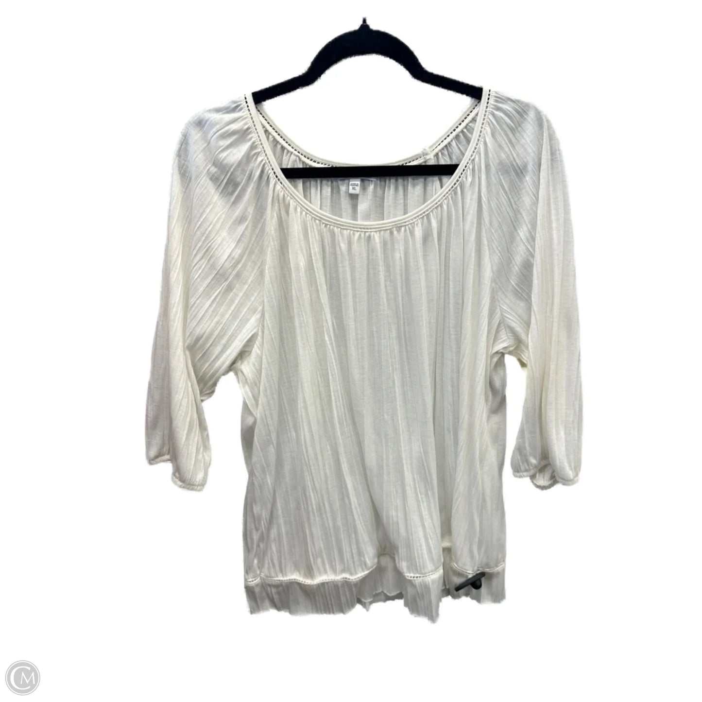 Top Long Sleeve By Sonoma In White, Size: Xl