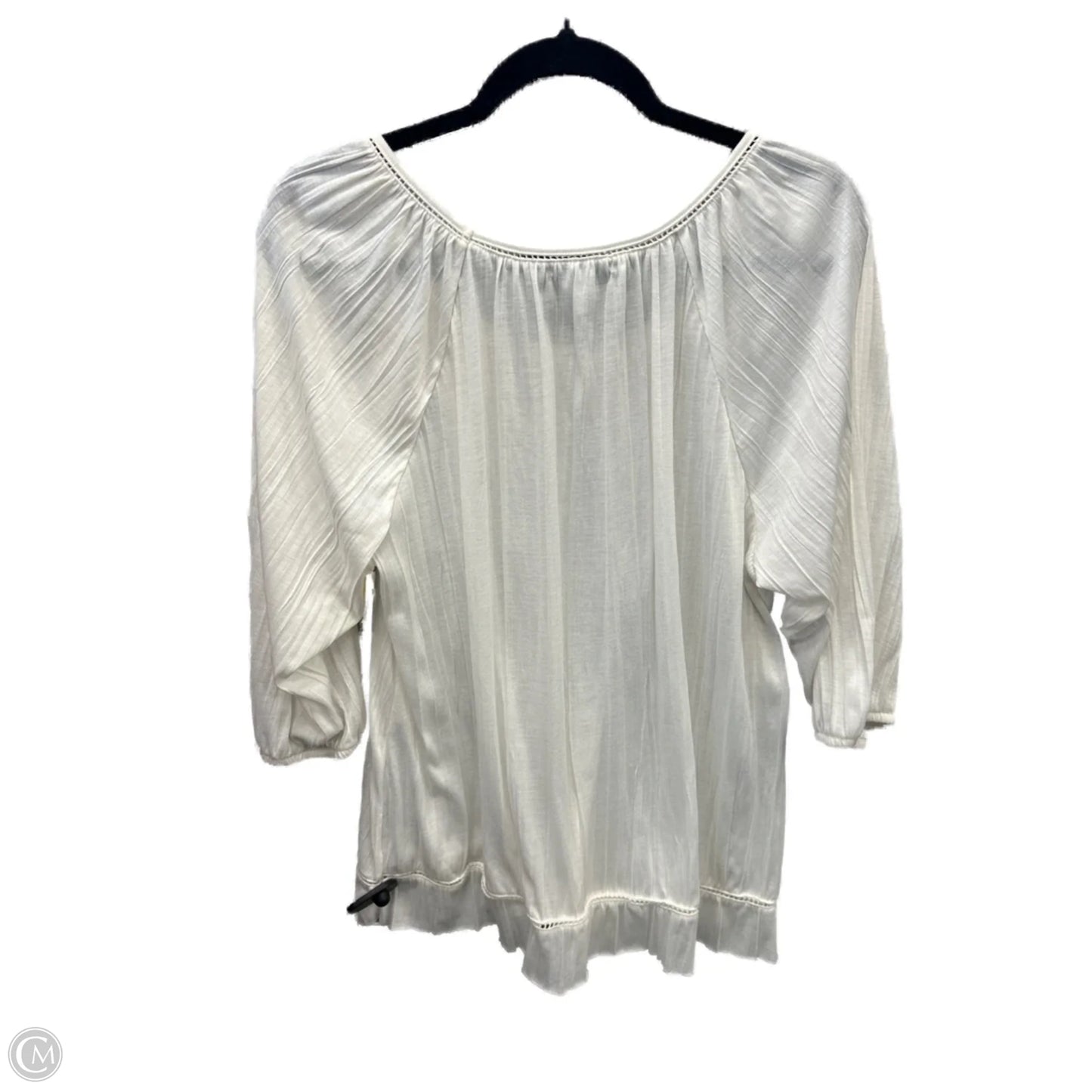 Top Long Sleeve By Sonoma In White, Size: Xl