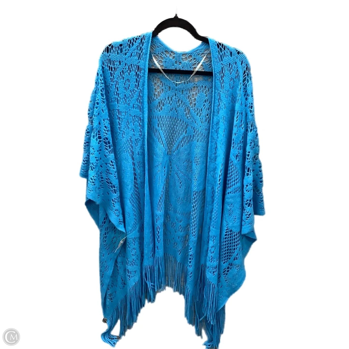 Shawl By Clothes Mentor In Blue