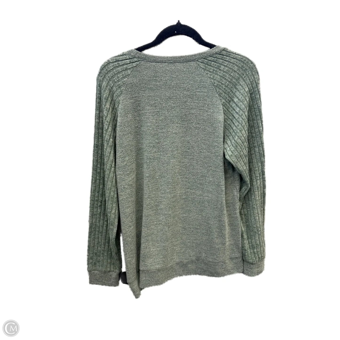 Top Long Sleeve By Clothes Mentor In Green, Size: L