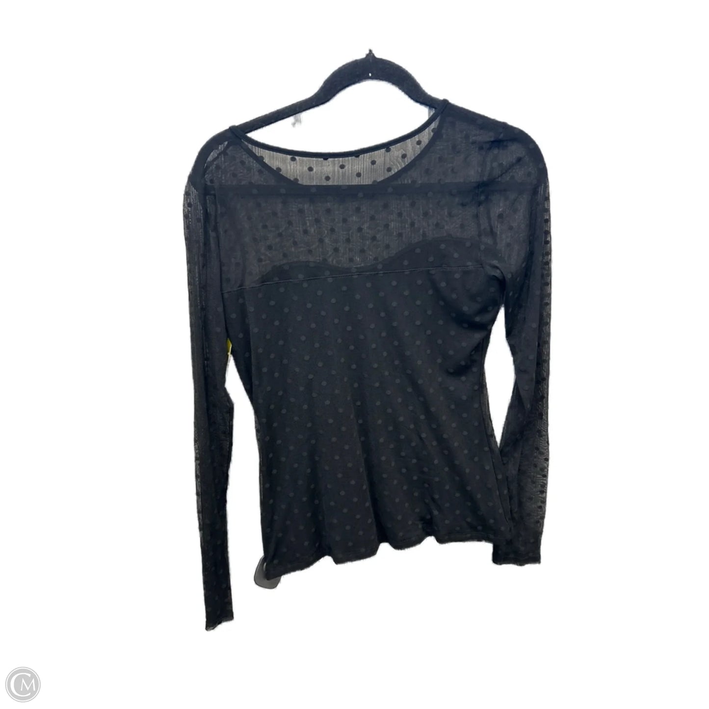 Top Long Sleeve By White House Black Market In Black, Size: M