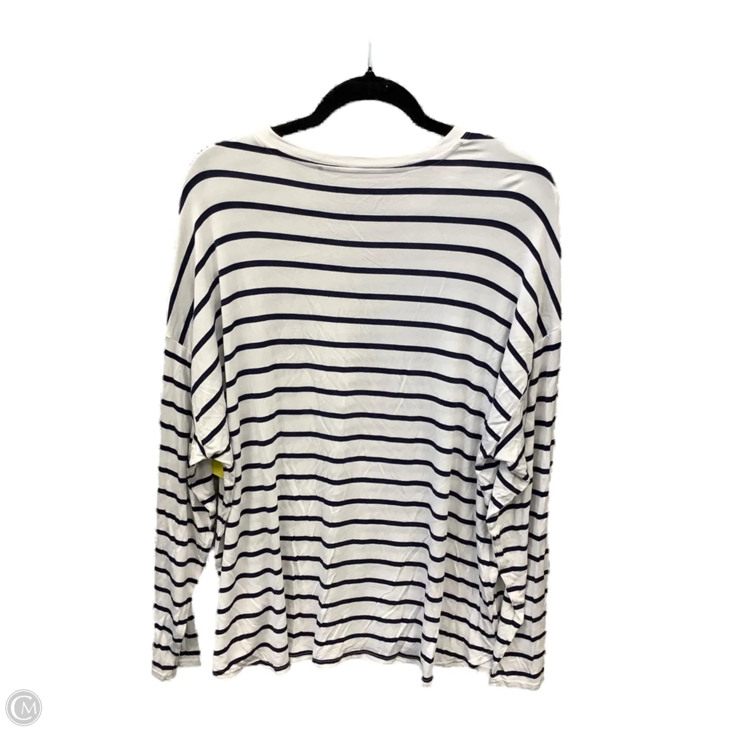 Top Long Sleeve By Gap In Striped Pattern, Size: Xl