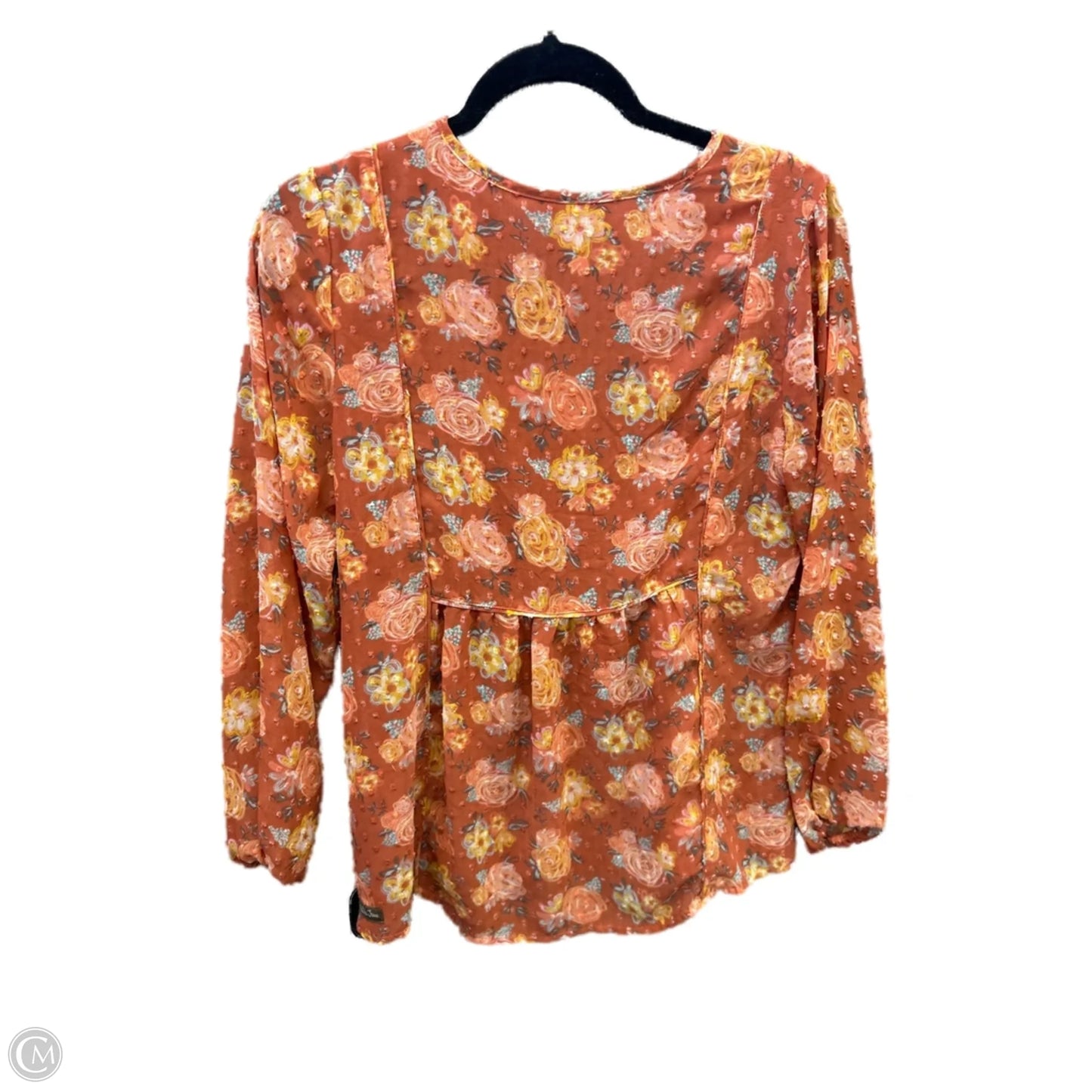 Top Long Sleeve By Matilda Jane In Orange, Size: S