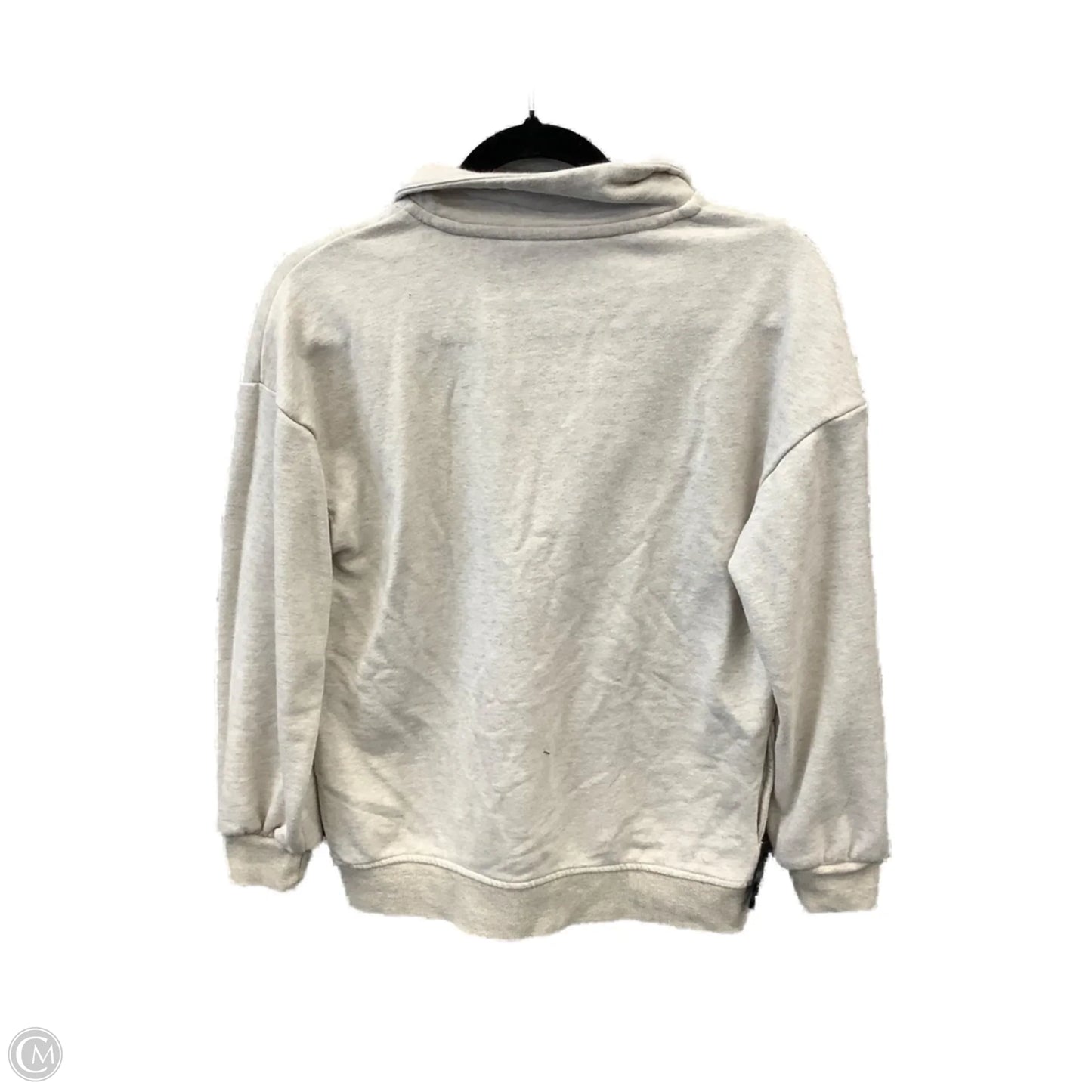 Sweatshirt Collar By Time And Tru In Beige, Size: S