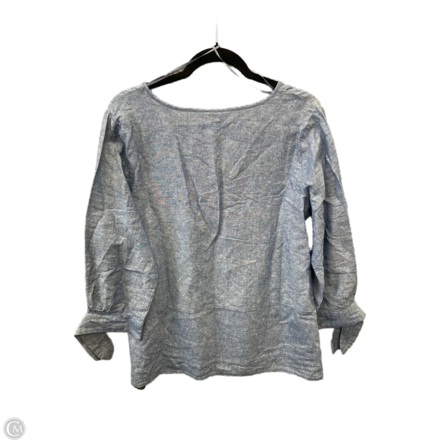 Top Long Sleeve By Liz Claiborne In Blue, Size: M