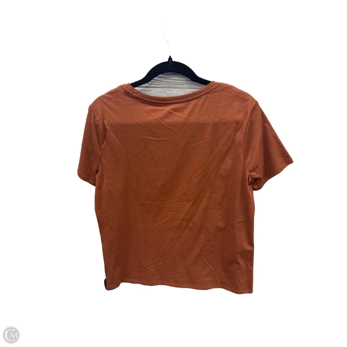 Top Short Sleeve By Nine West Apparel In Brown, Size: L