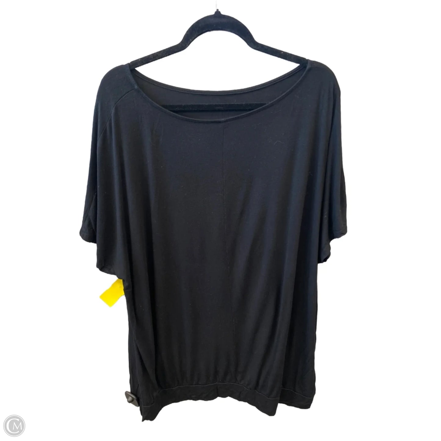 Top Short Sleeve By Lane Bryant In Black, Size: 1x