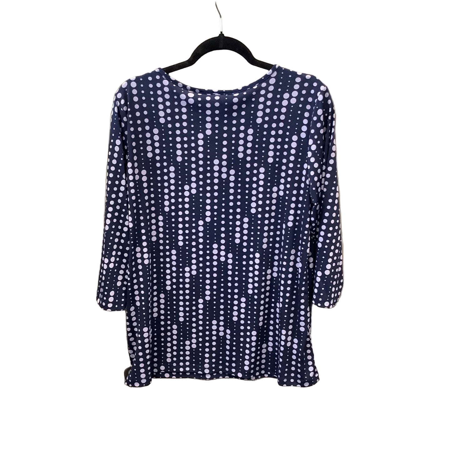 Top Long Sleeve By Christopher And Banks In Blue, Size: L