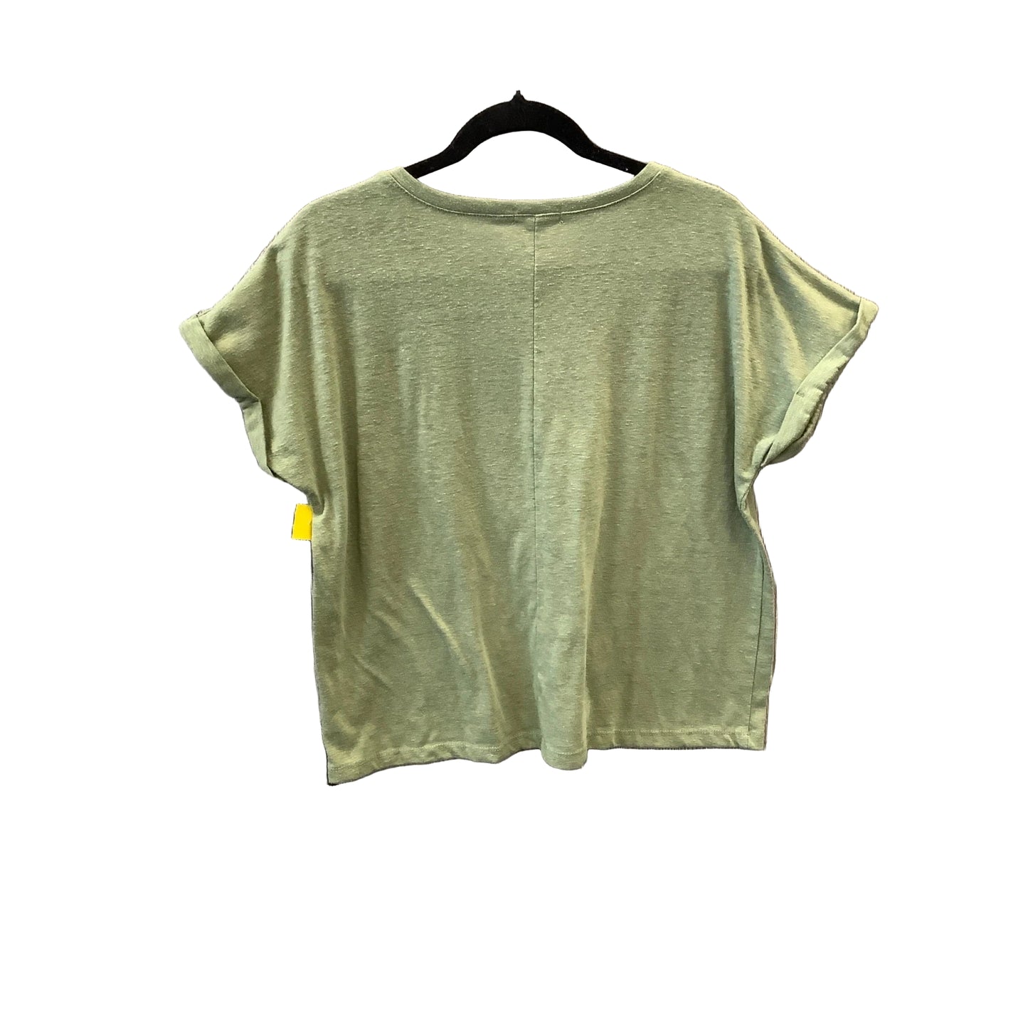 Top Short Sleeve By Falls Creek In Green, Size: L