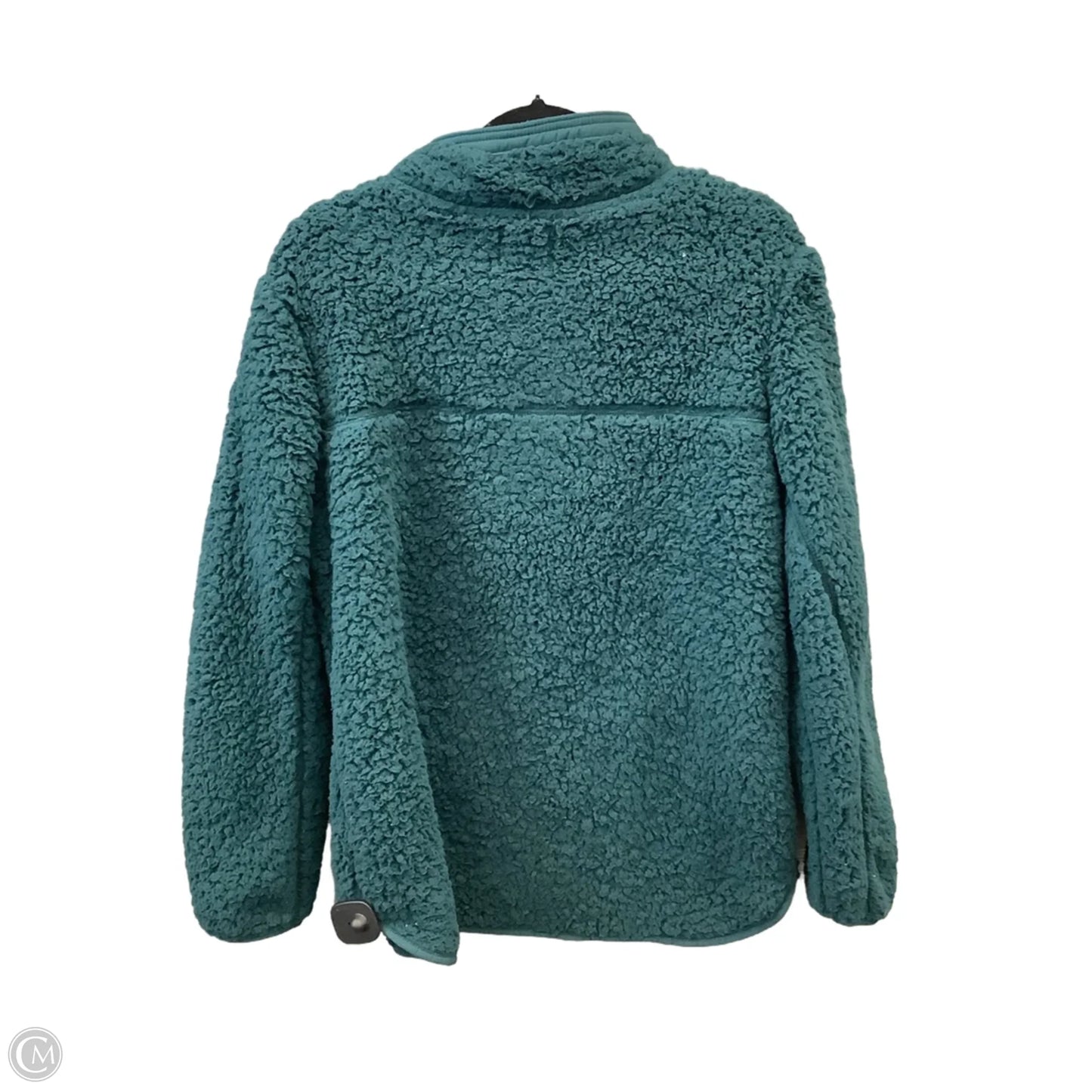 Jacket Faux Fur & Sherpa By Time And Tru In Green, Size: L