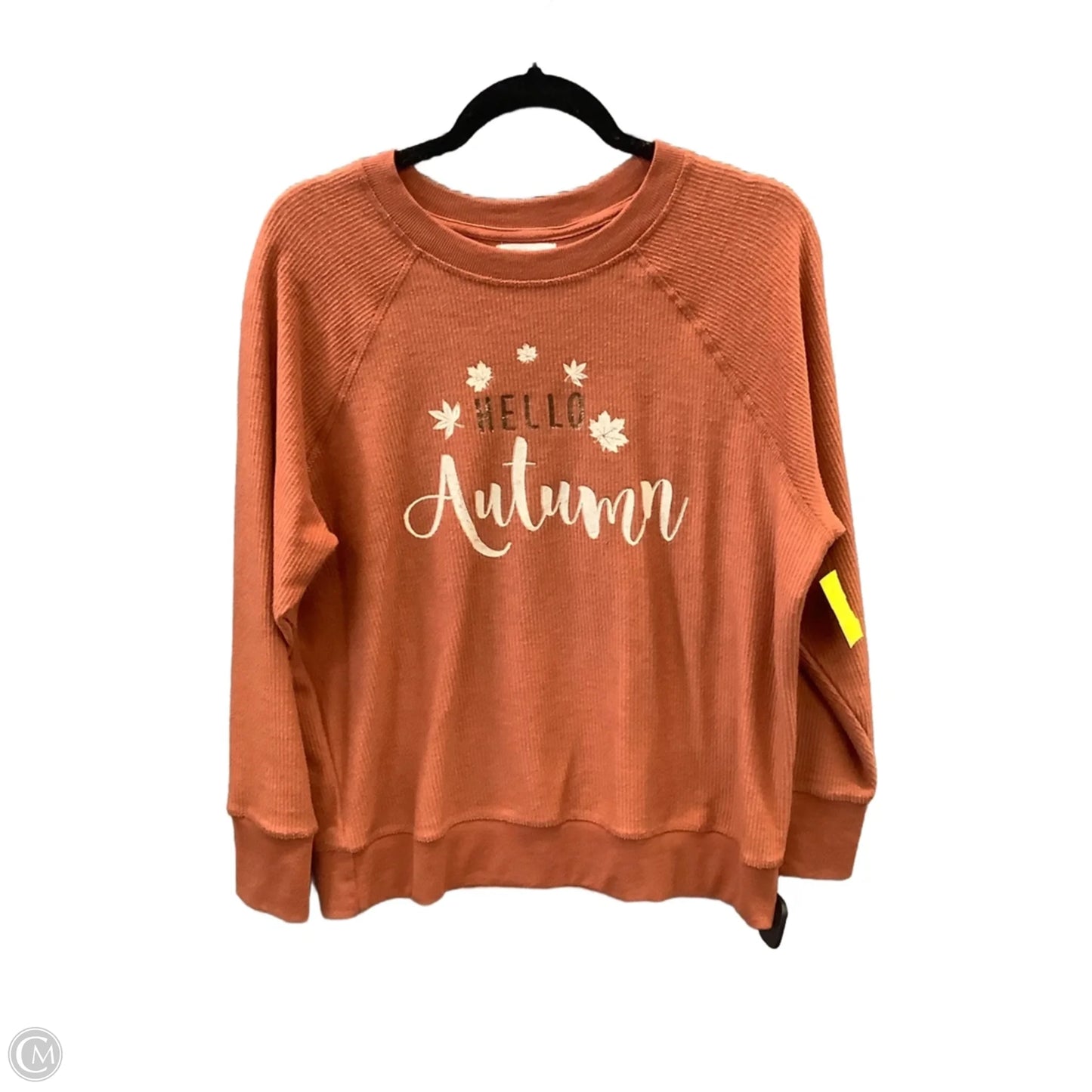 Top Long Sleeve By Maurices In Orange, Size: S