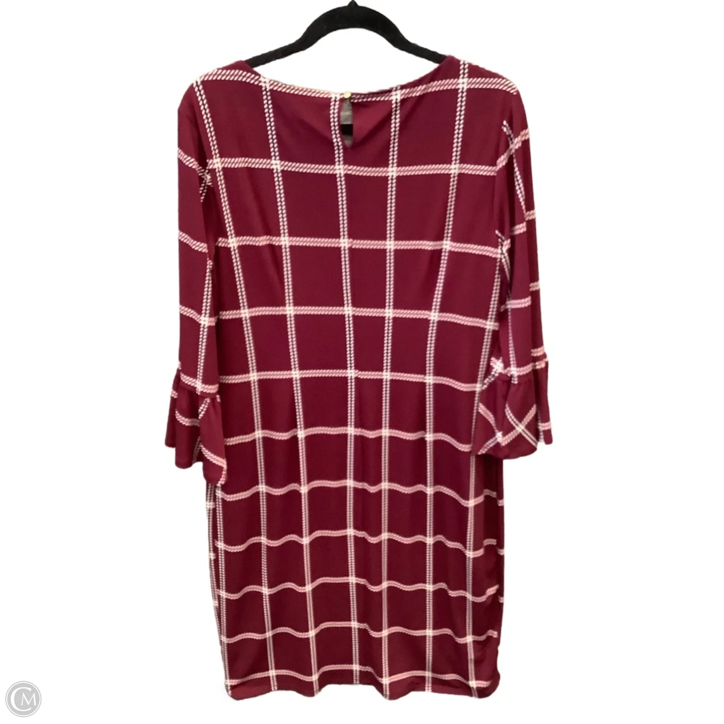 Dress Work By Liz Claiborne In Maroon, Size: L
