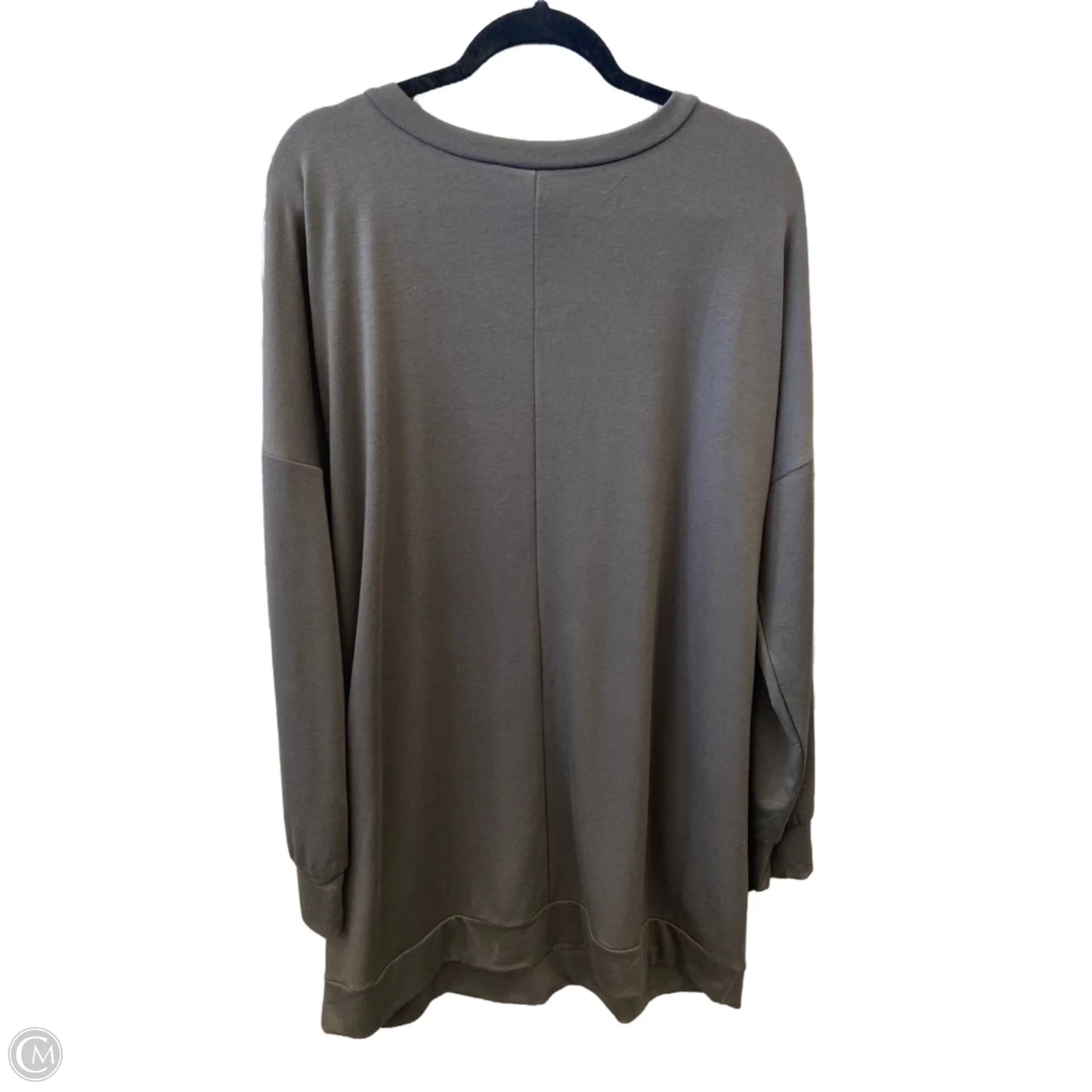 Dress Casual Midi By Zenana In Grey, Size: 1x