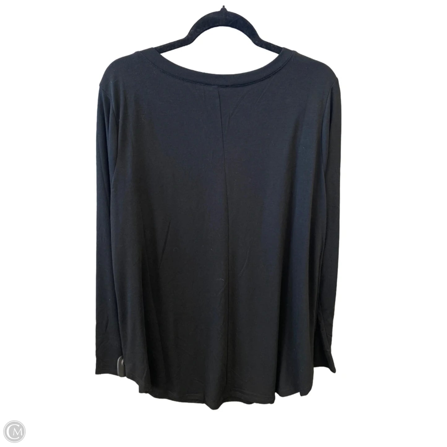Top Long Sleeve By Zenana In Black, Size: 2x