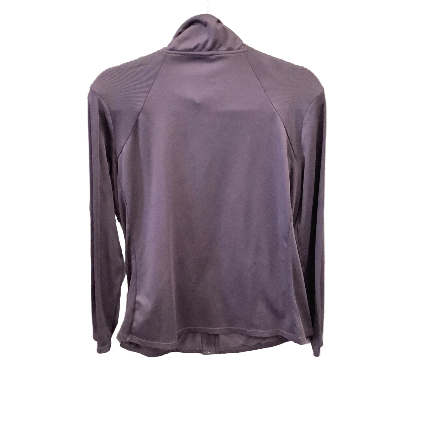 Athletic Top Long Sleeve Collar By Mta Sport In Purple, Size: 1x