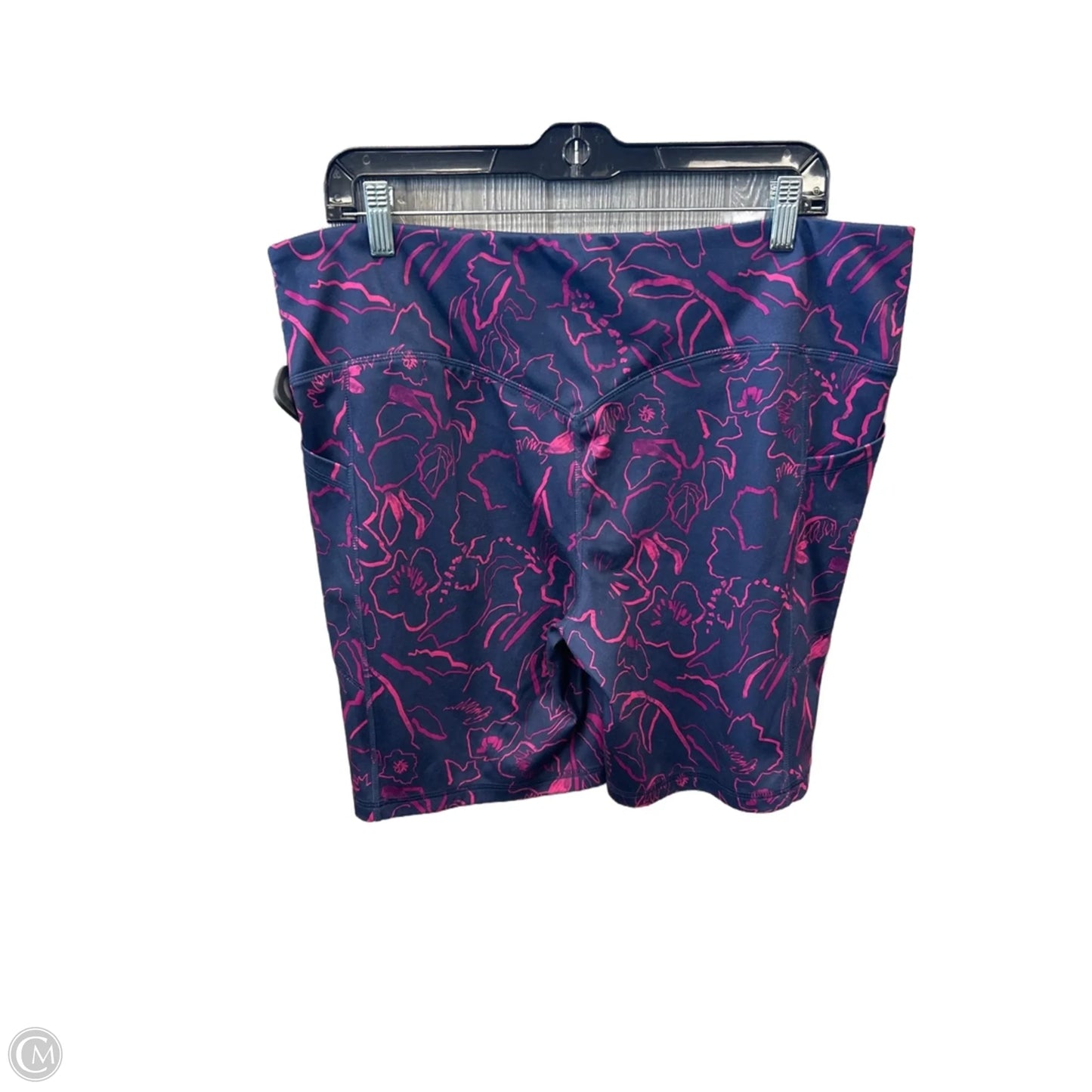 Athletic Shorts By Avia In Blue, Size: 3x